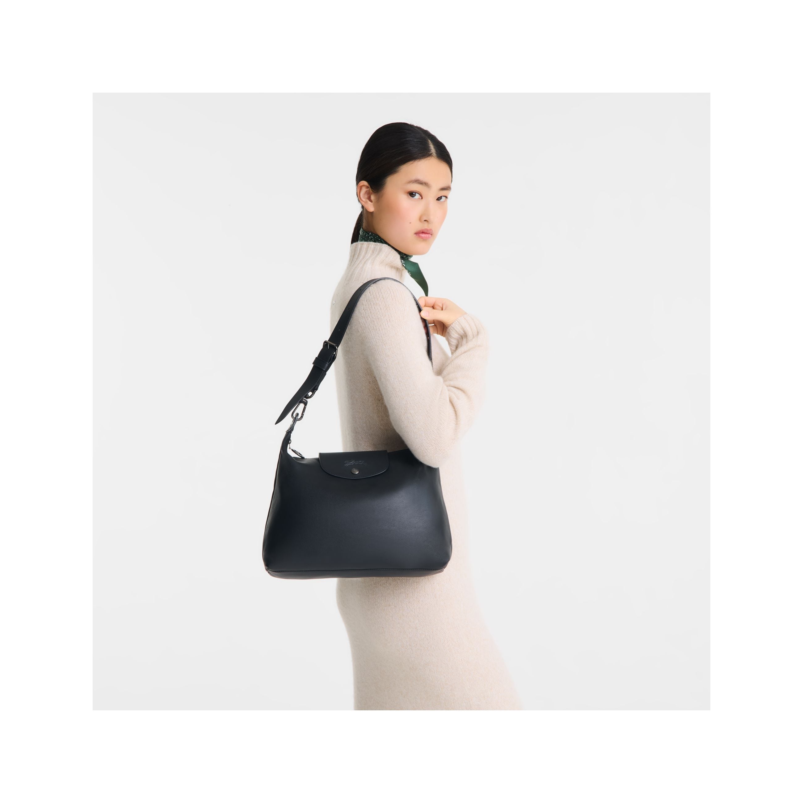 Túi hobo Le Pliage Xtra M - Black