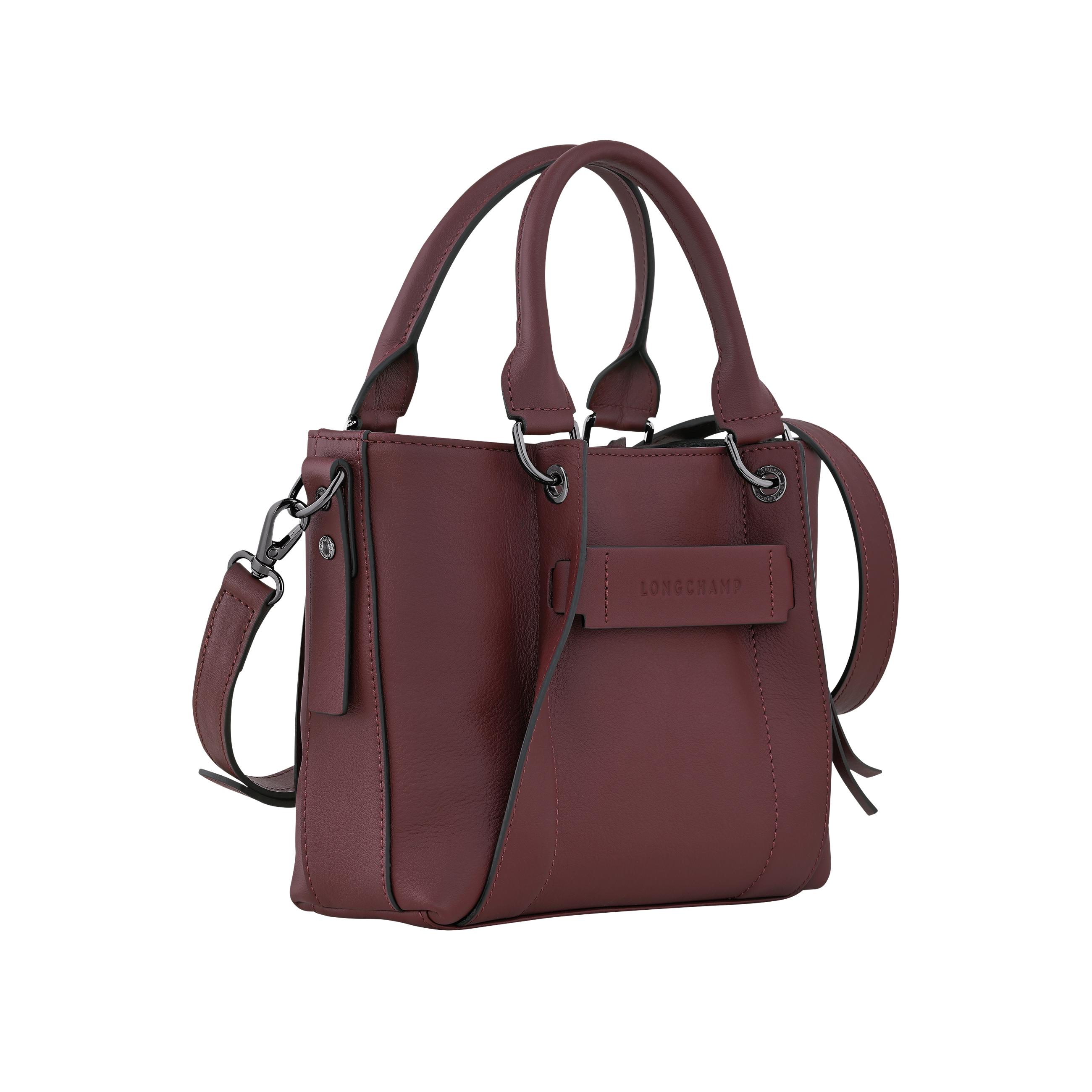 Túi xách tay Longchamp 3D S - Burgundy