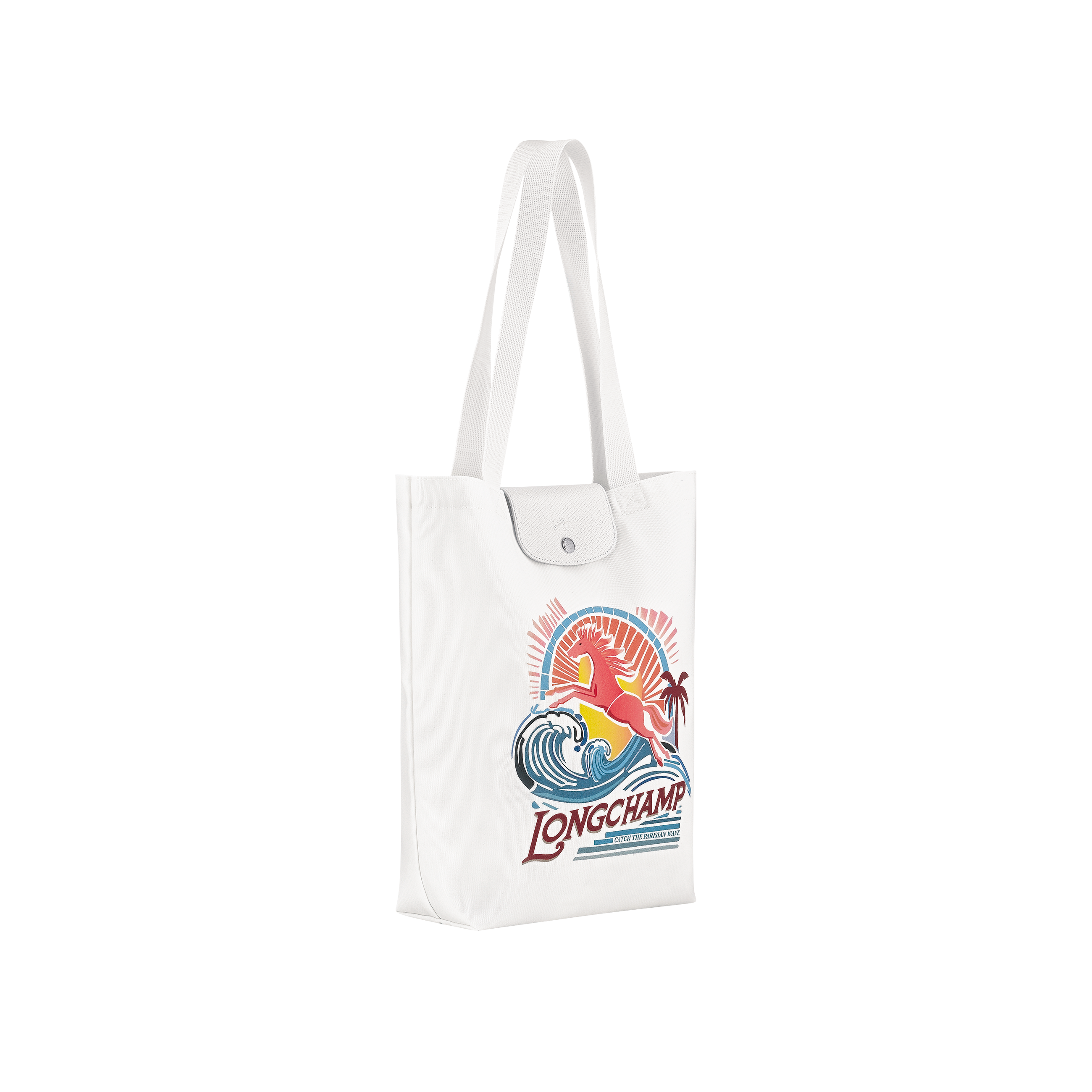 Túi Tote Le Pliage Collection M - Rainbow