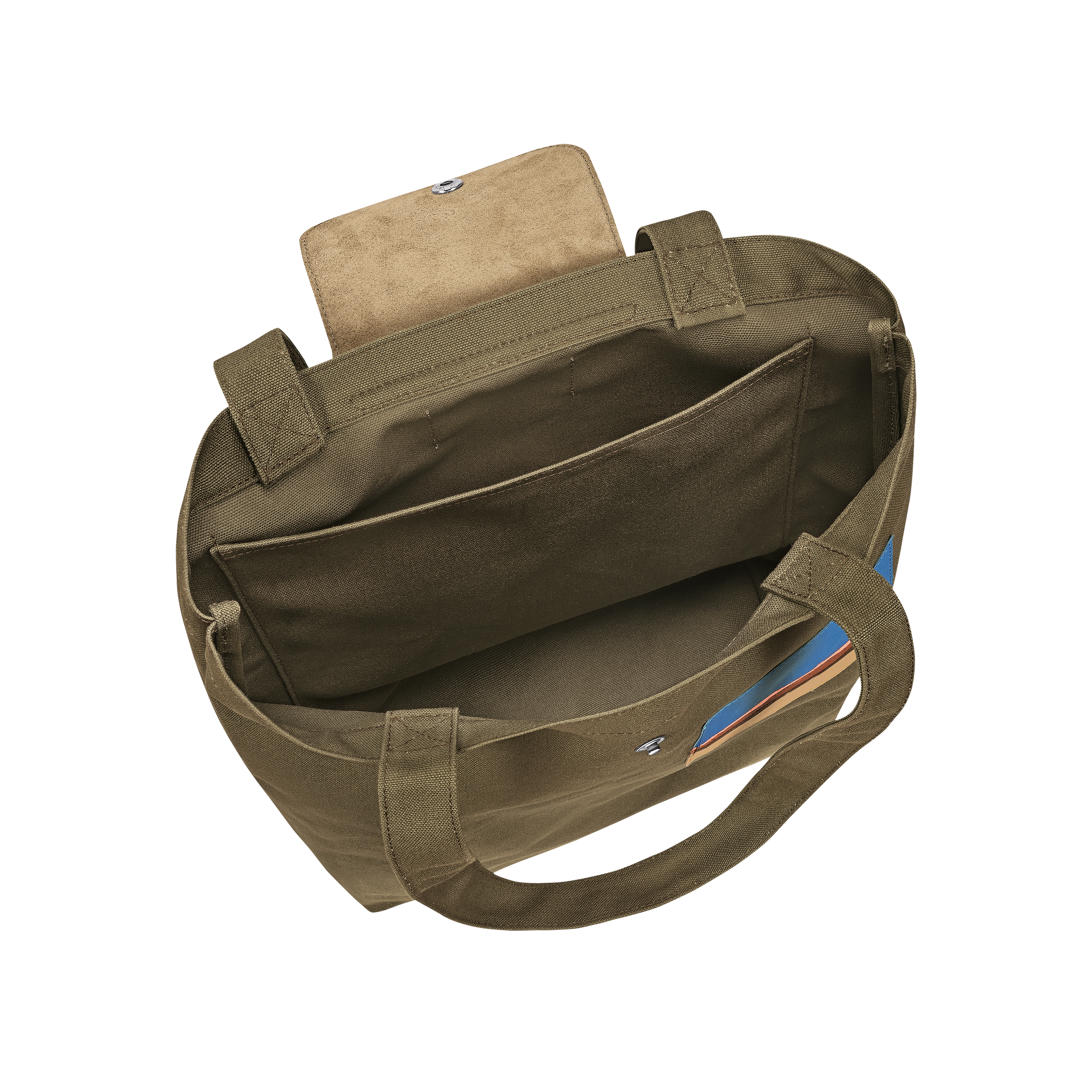 Túi tote Caroline Hélain x Longchamp M - Olive