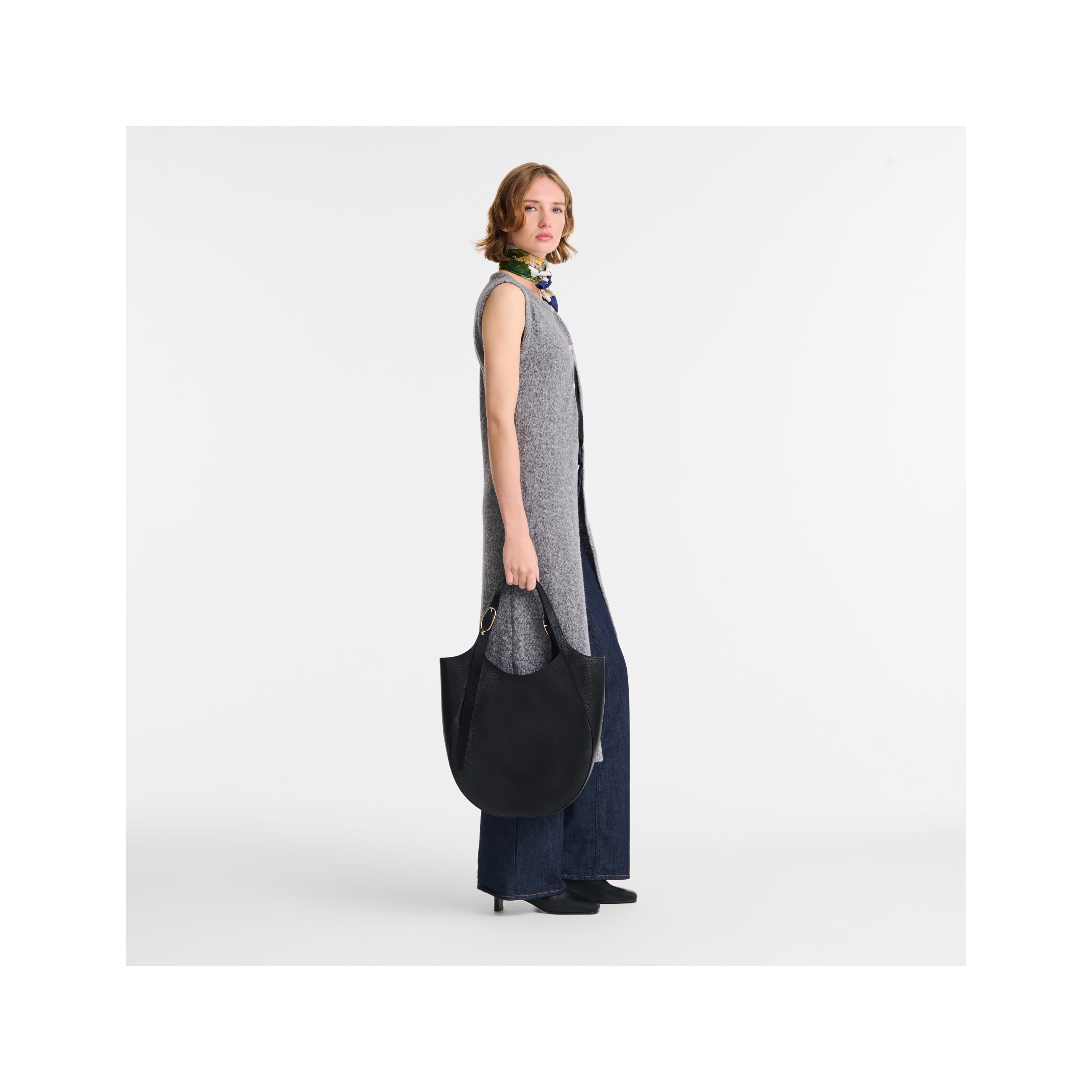 Túi Tote Le Foulonné XL - Black