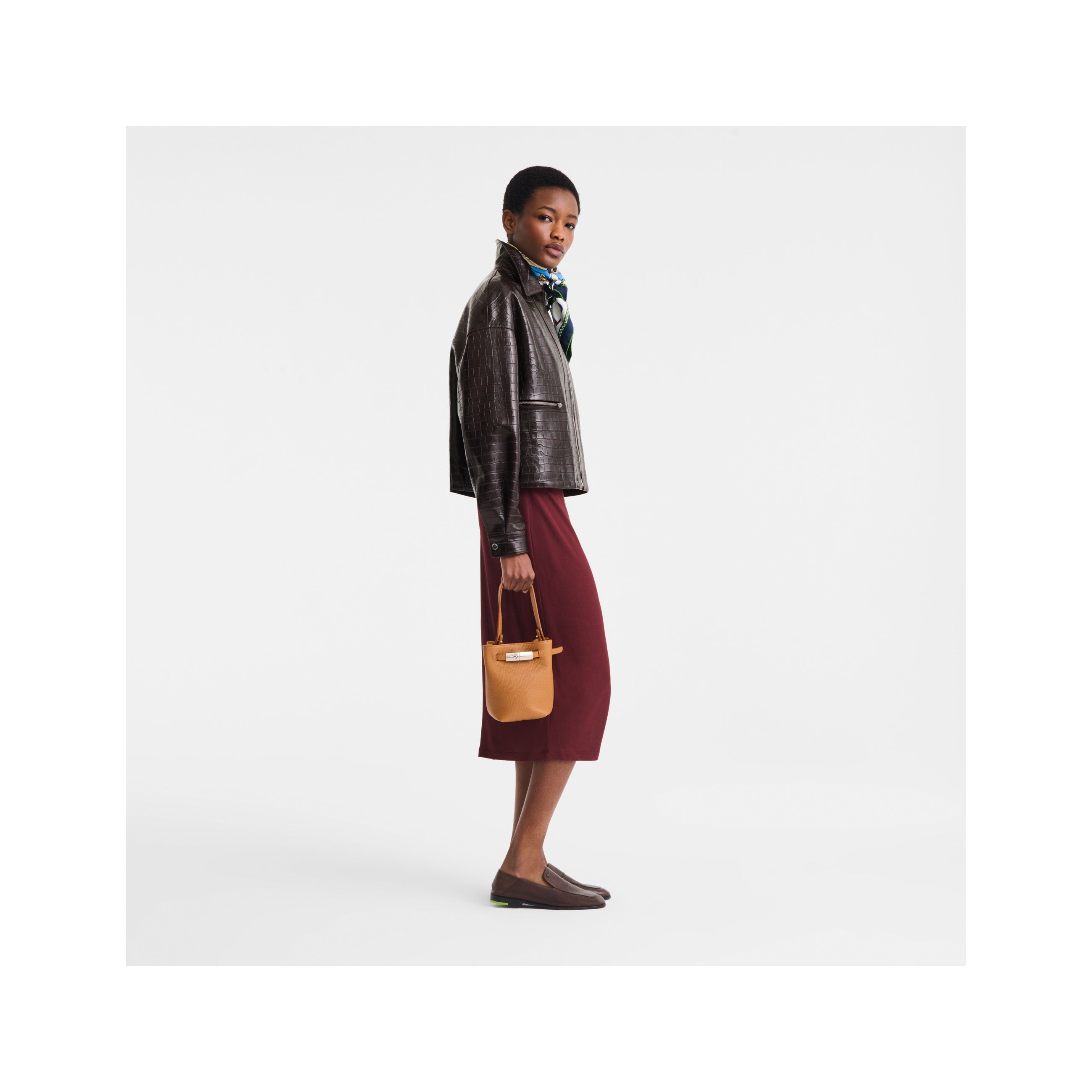 Túi bucket Le Smart XS - Caramel