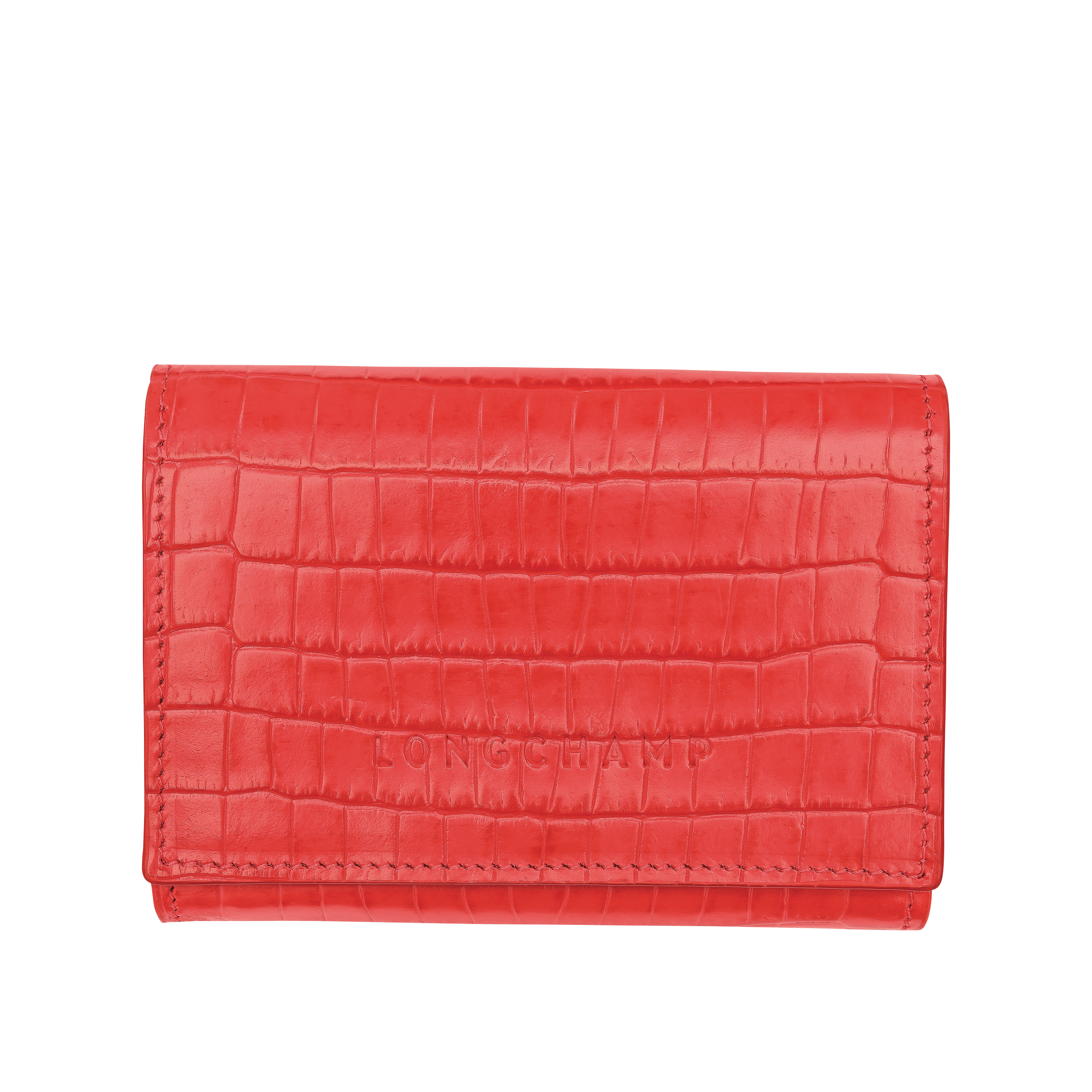 Ví Longchamp Pocket Compact – Vermilion