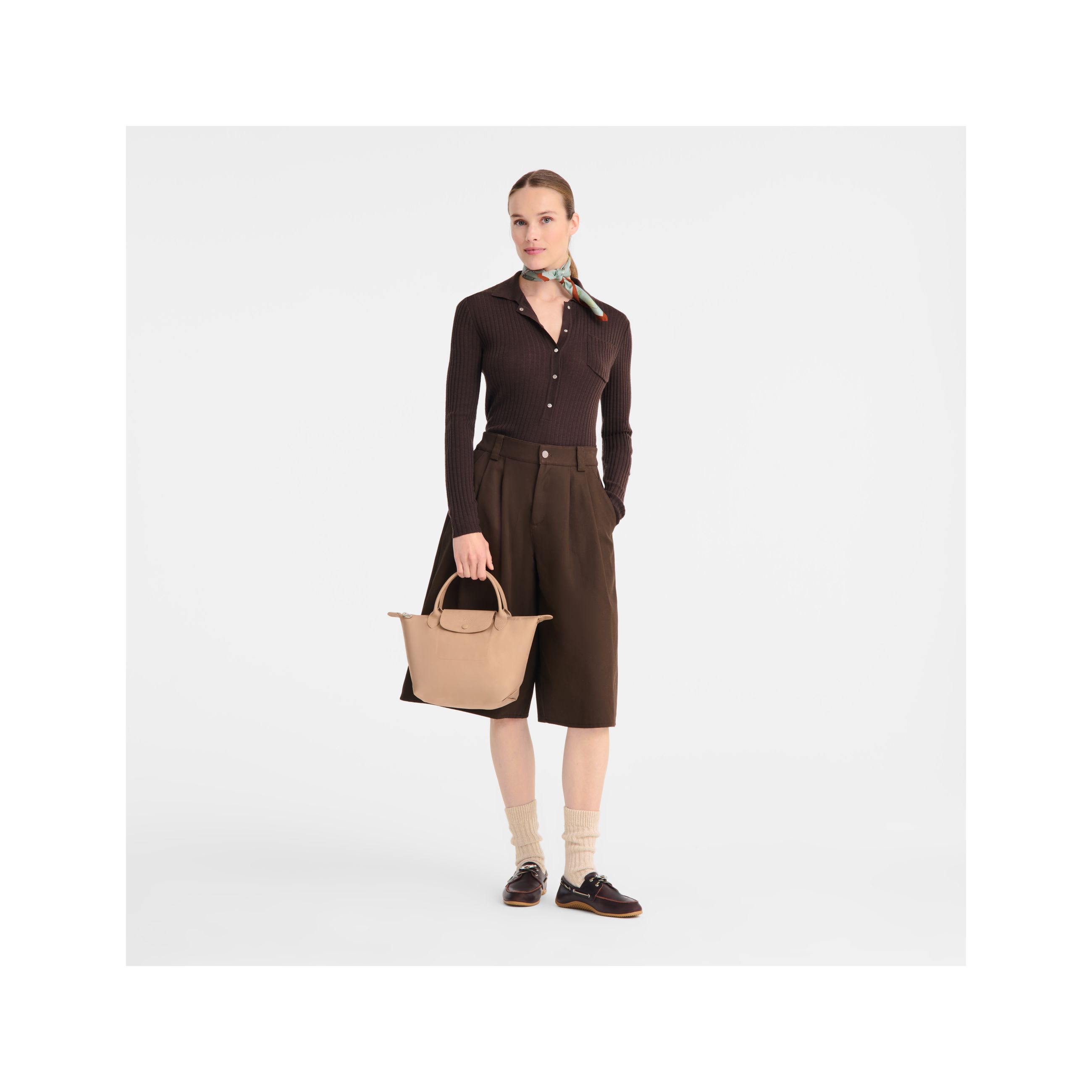 Túi xách tay Le Pliage One S - Beige