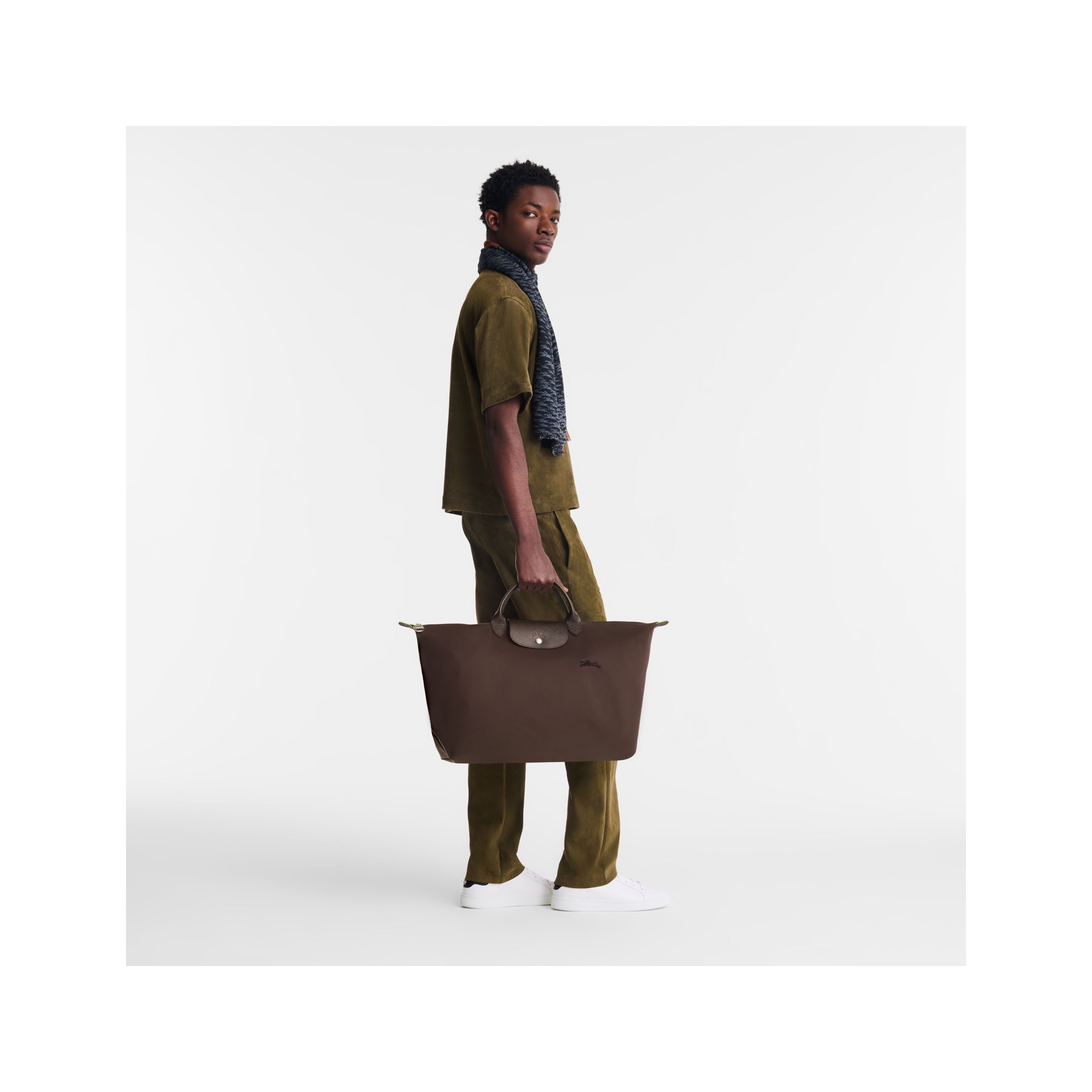 Túi du lịch Le Pliage Green L - Mocha
