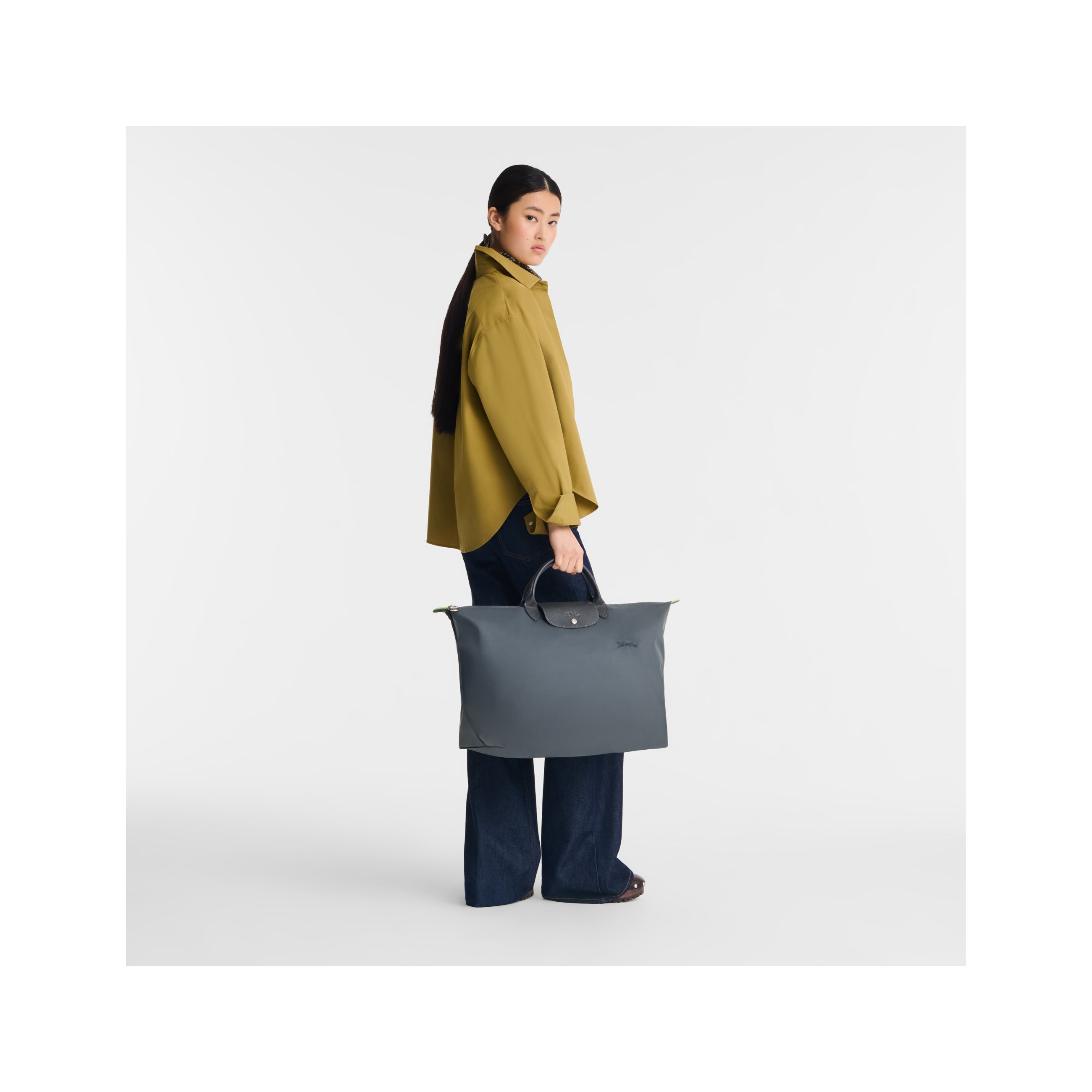 Túi du lịch Le Pliage Green L - Graphite