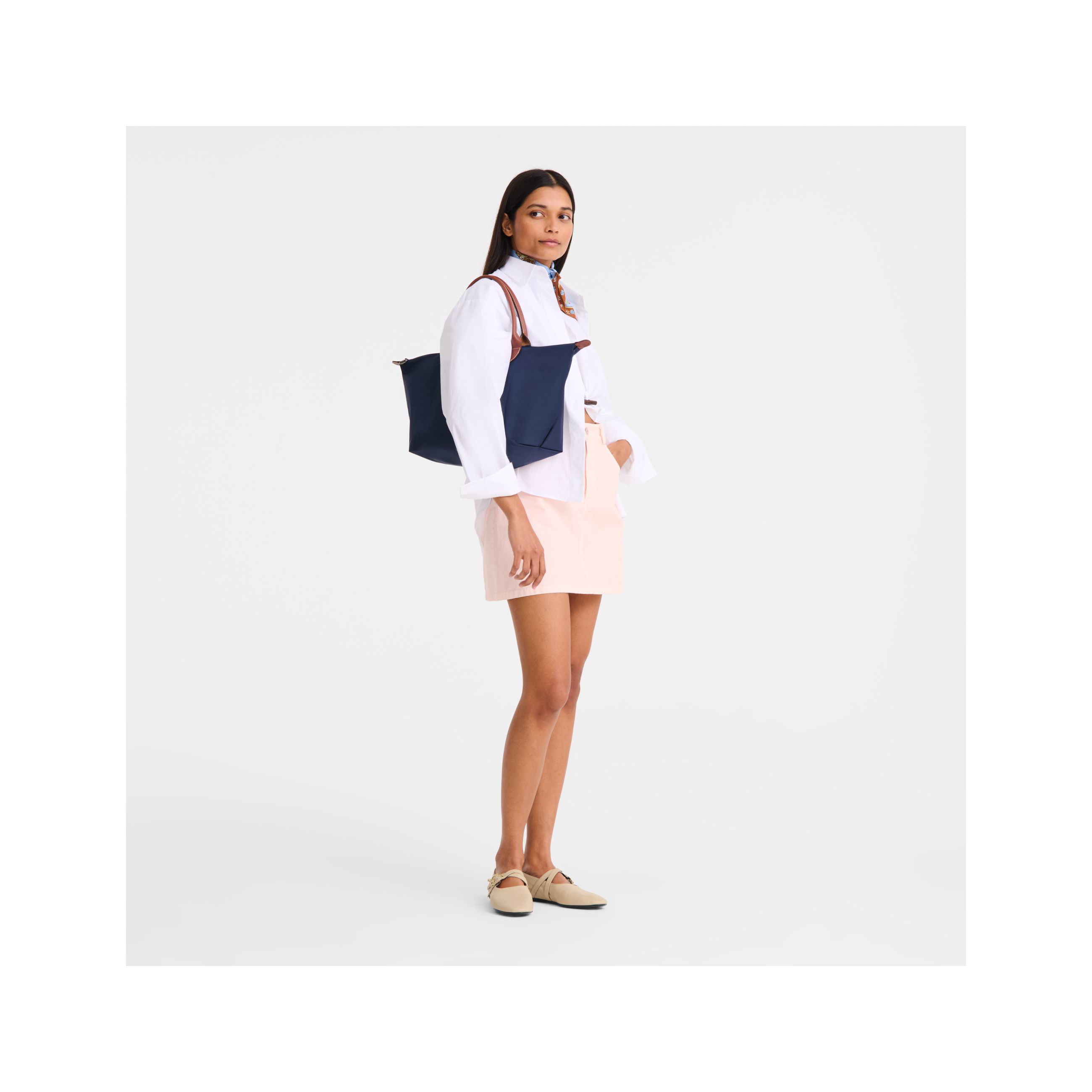 Túi xách tay Le Pliage Original L - Navy