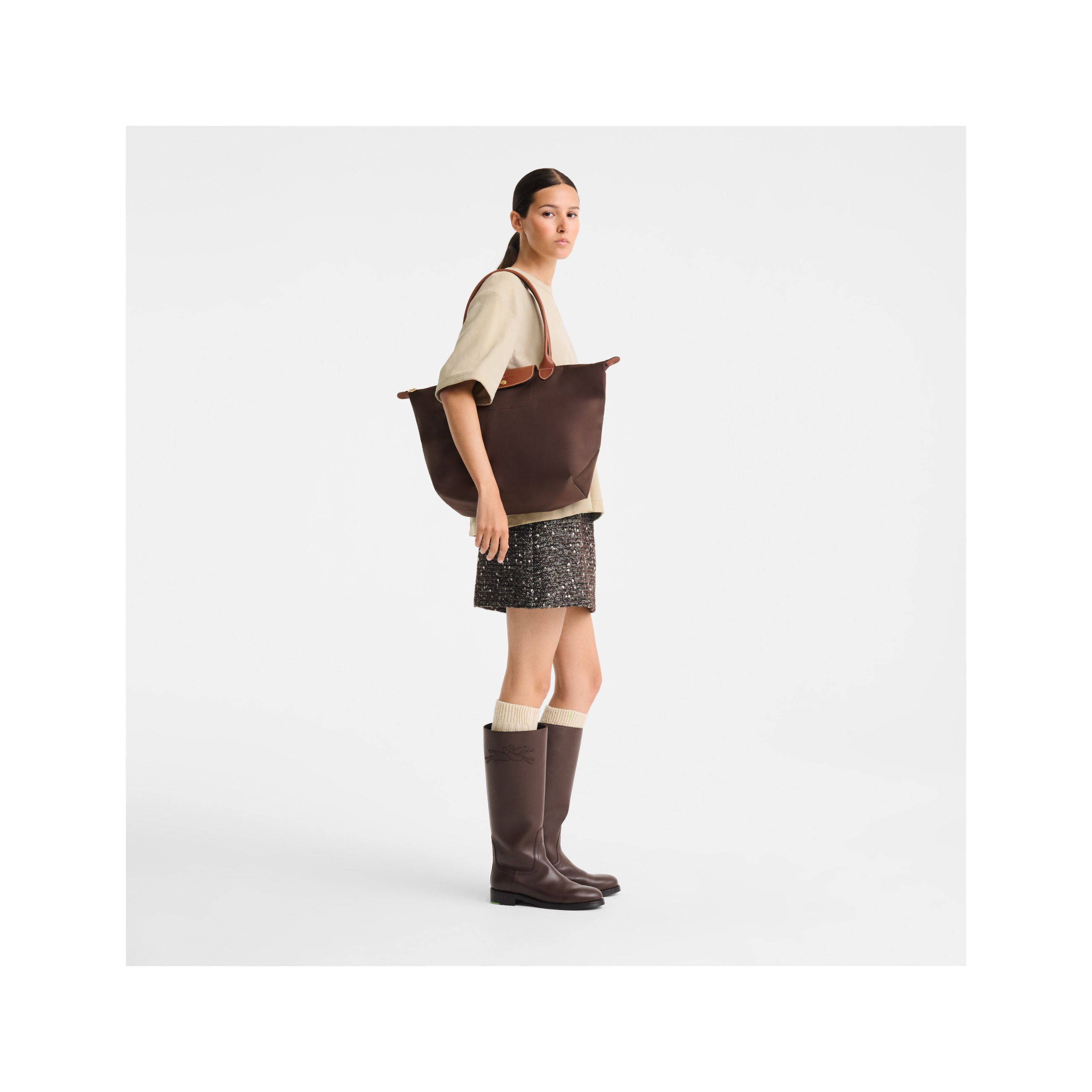 Túi Tote Le Pliage Original L - Mocha