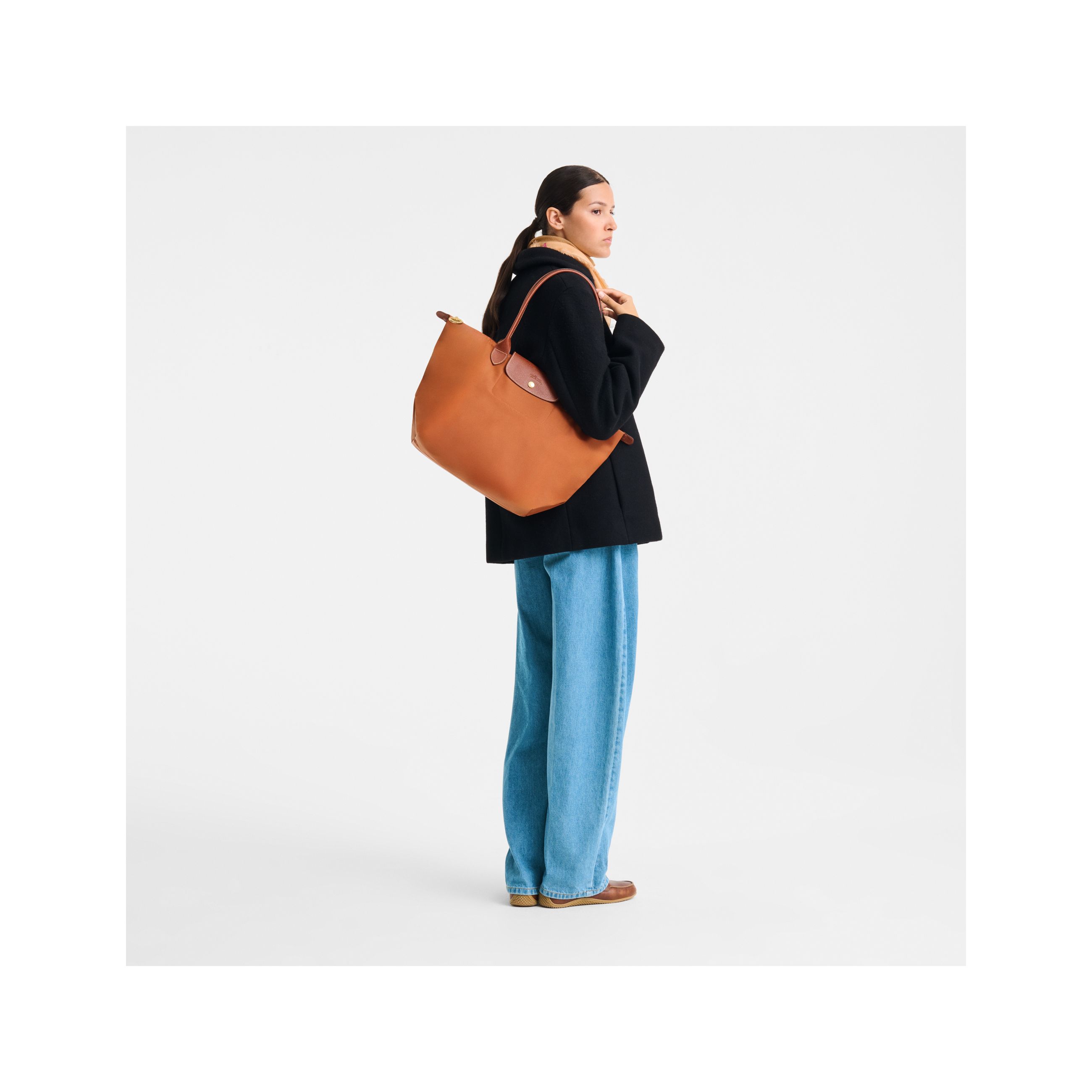 Túi Tote Le Pliage Original L - Cognac