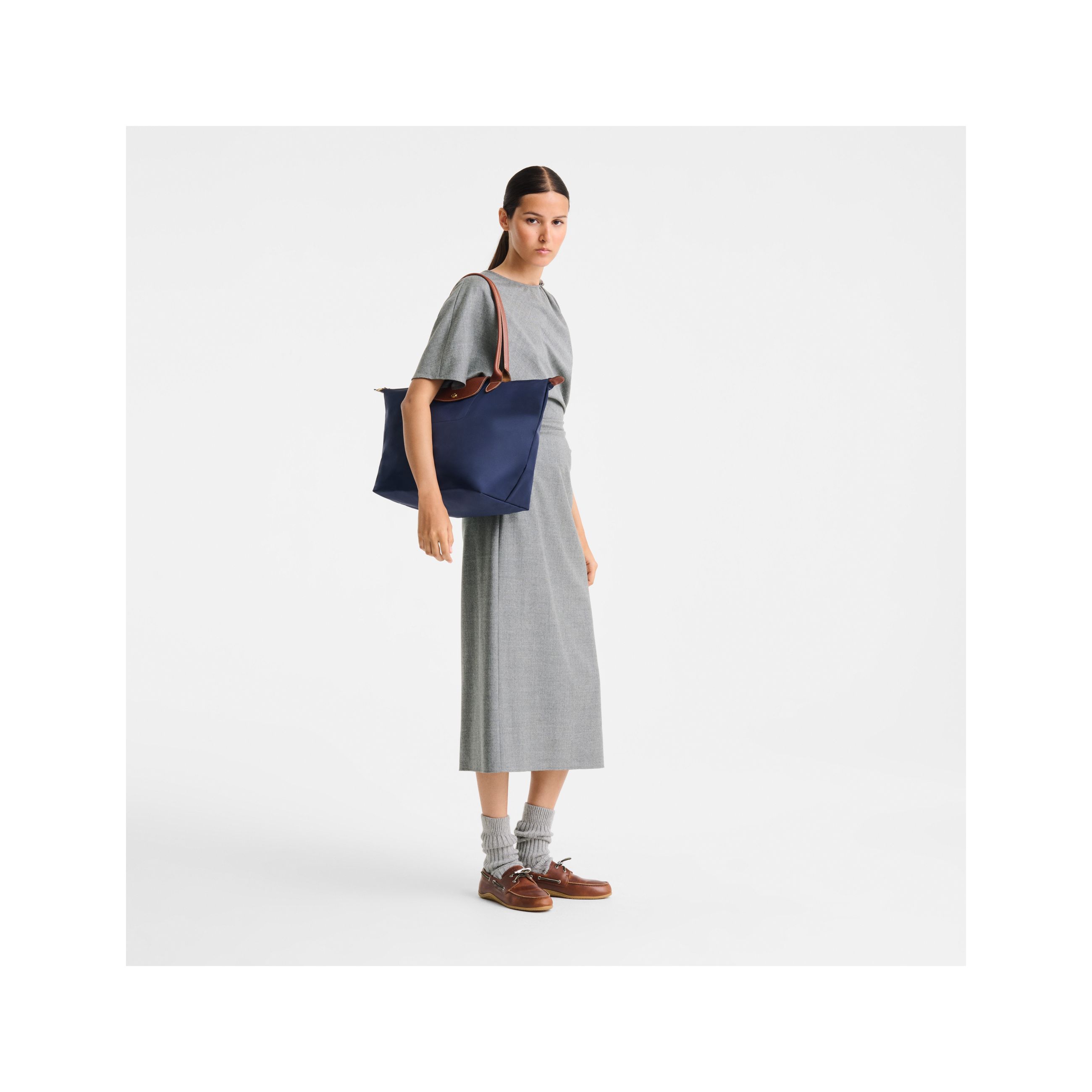 Túi Tote Le Pliage Original L - Navy