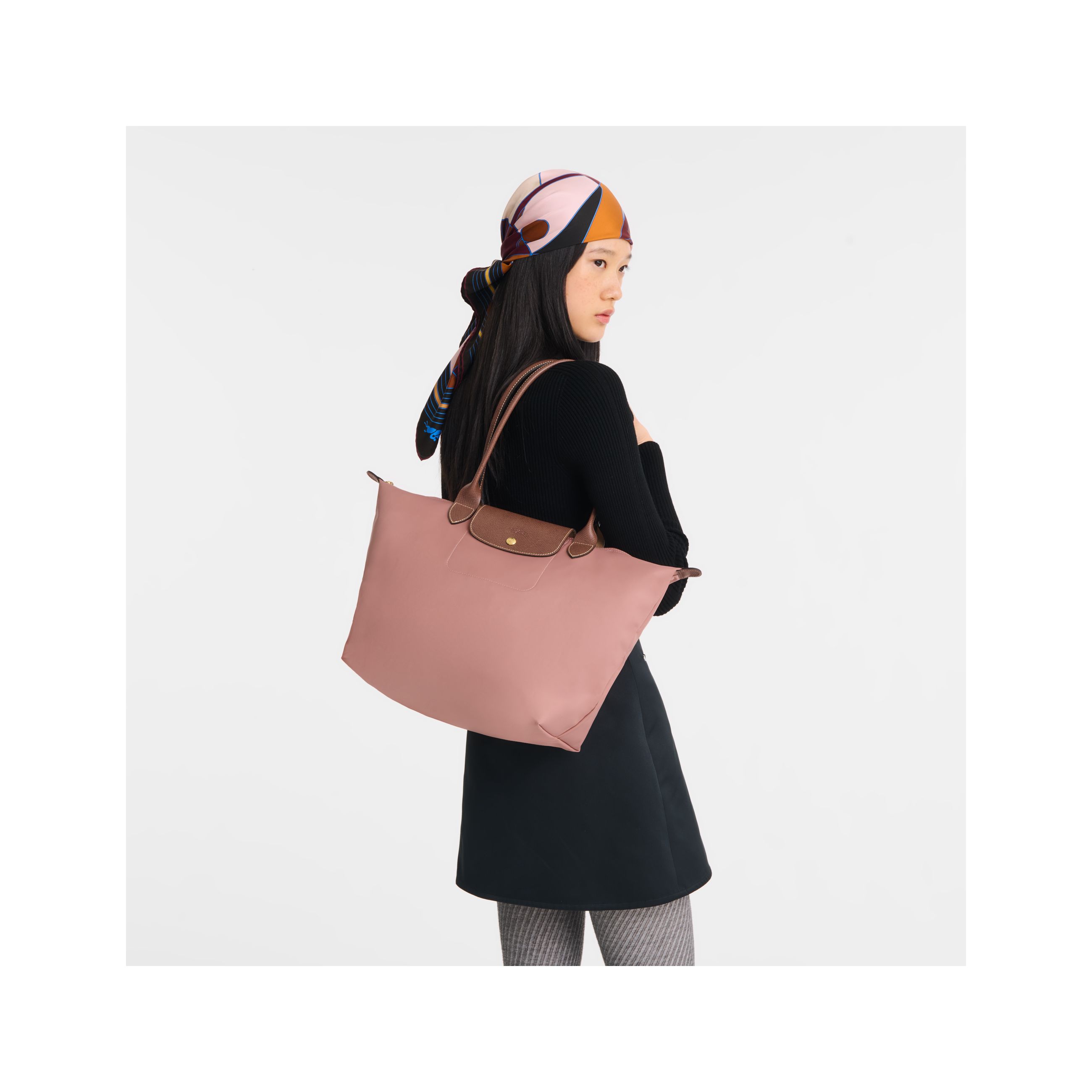 Túi Tote Le Pliage Original L - Pink Tea