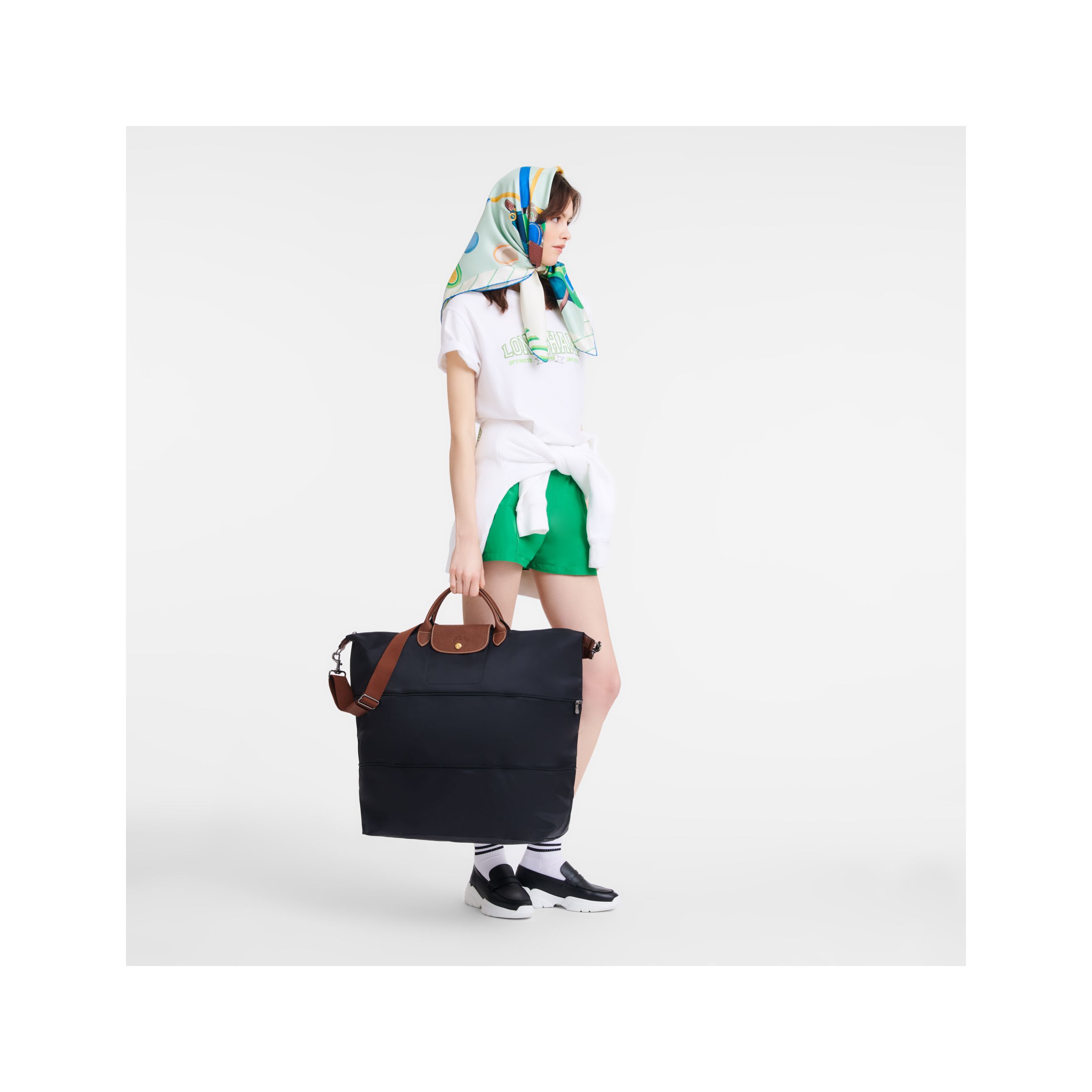 Túi du lịch có thể mở rộng Le Pliage Original - Black