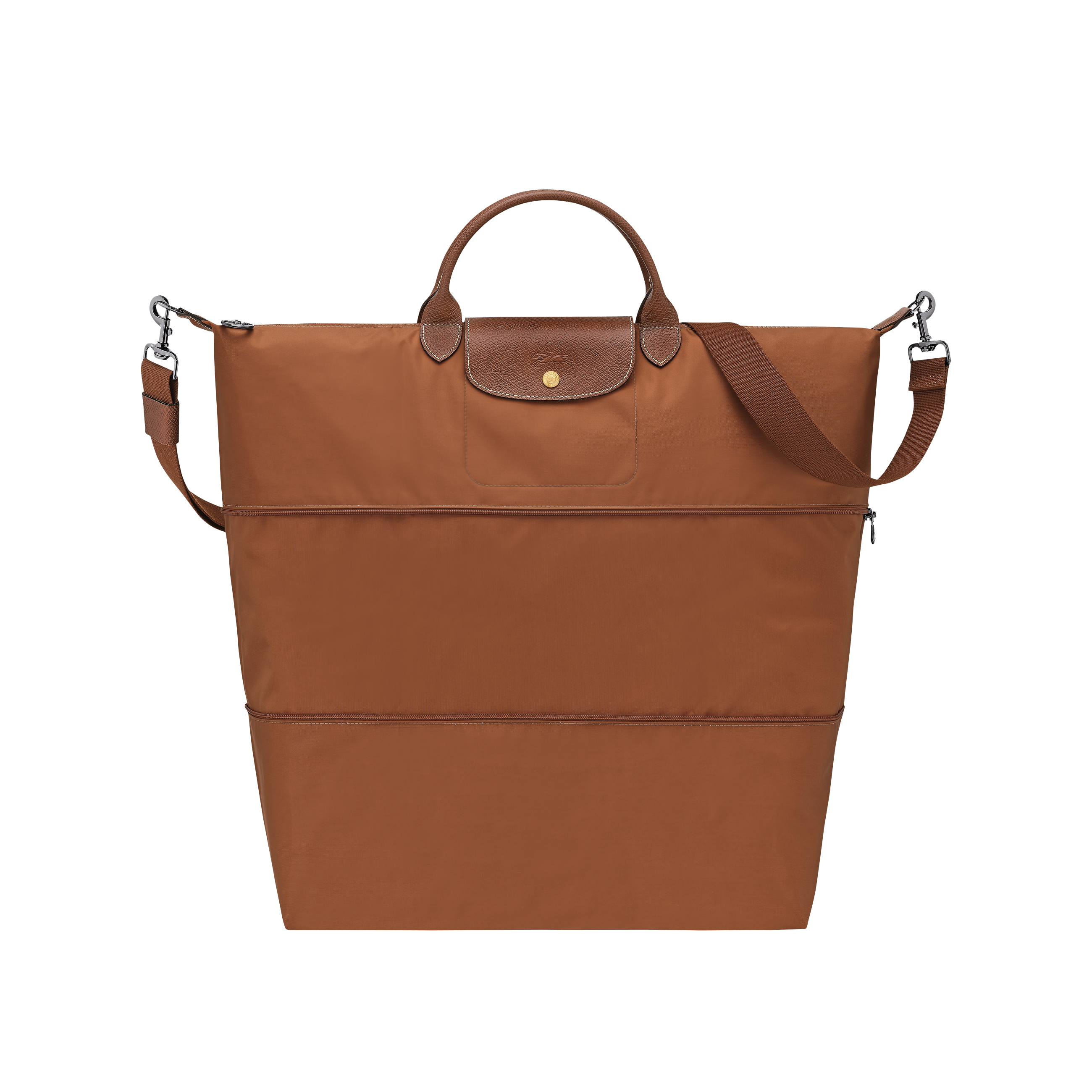 Túi du lịch có thể mở rộng Le Pliage Original – Cognac