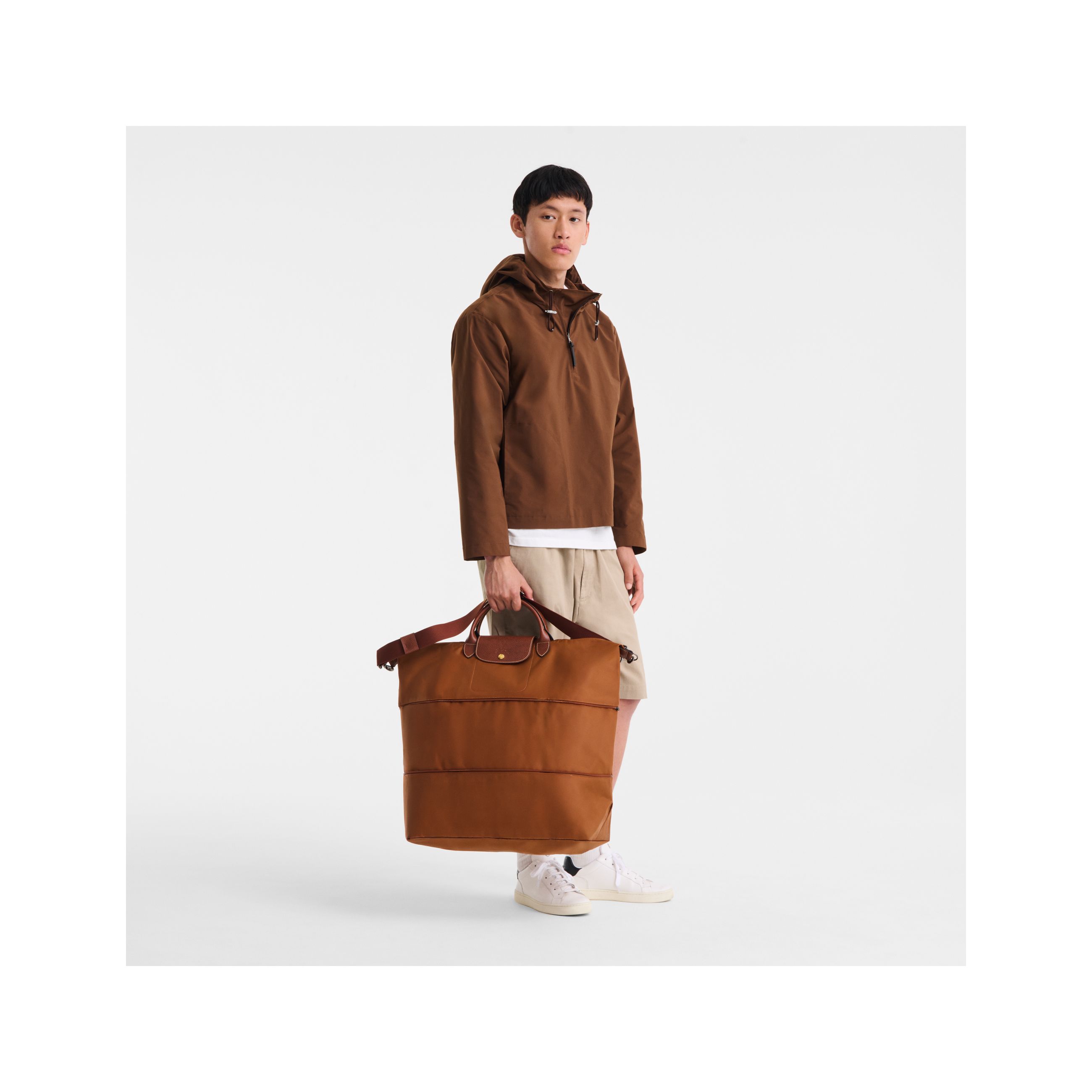 Túi du lịch có thể mở rộng Le Pliage Original - Cognac