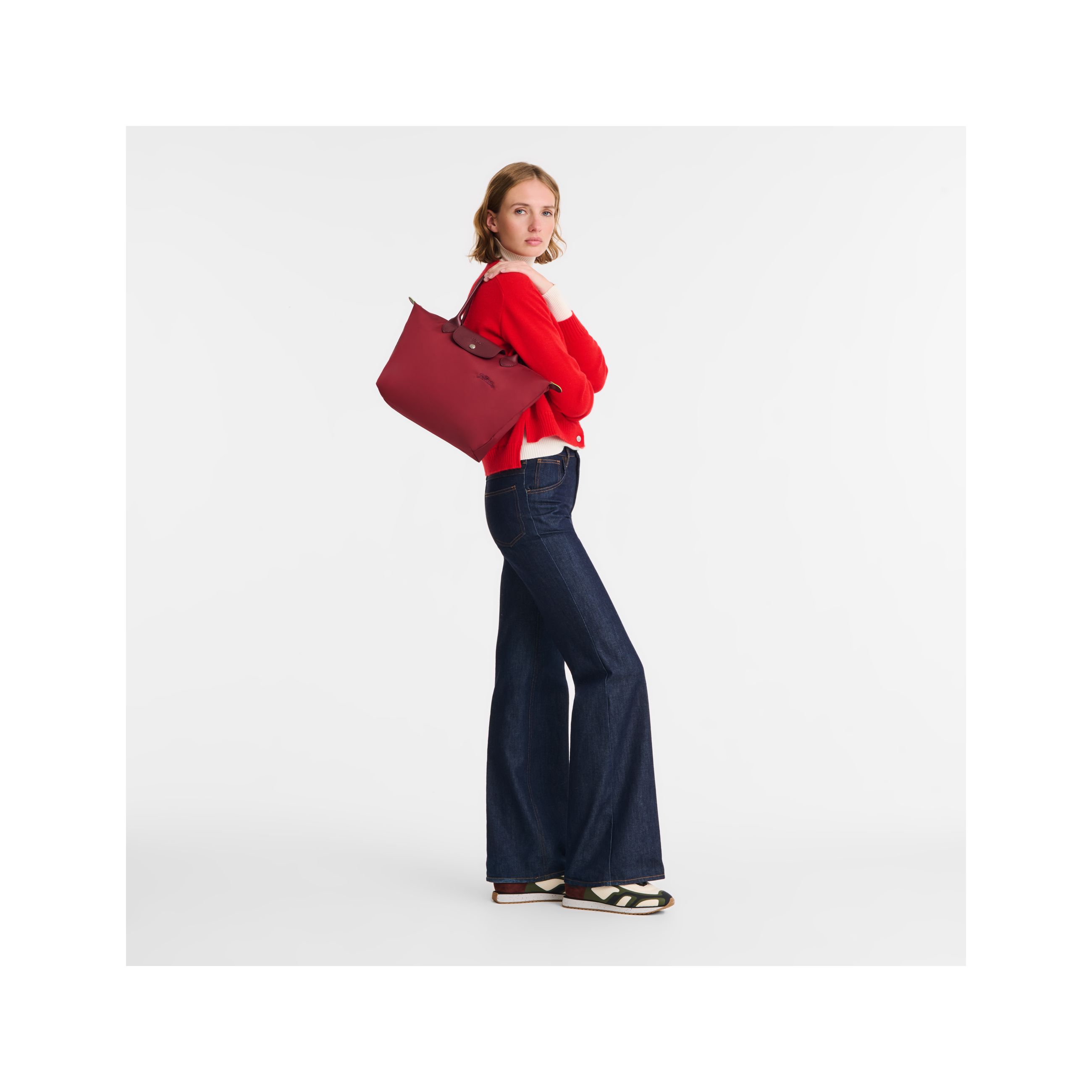 Túi Tote Le Pliage Green M - Pomegranate