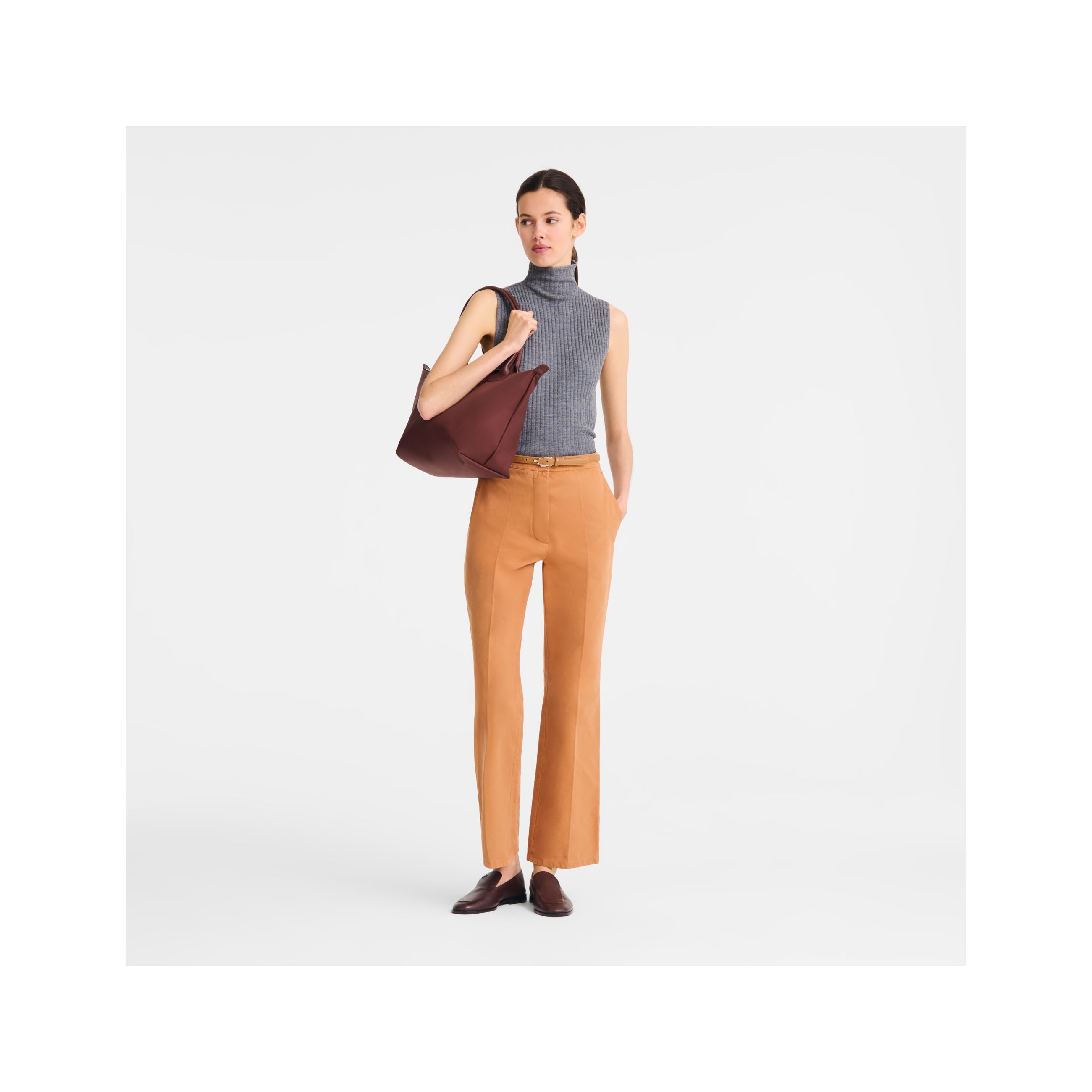 Túi Tote Le Pliage One M - Burgundy