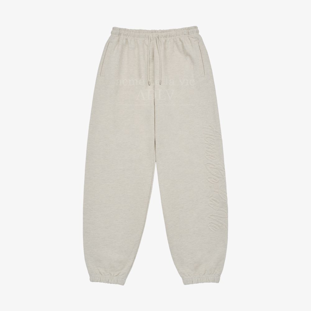 ADLV - Quần Nỉ ADLV Thêu Big Script Logo Oatmeal