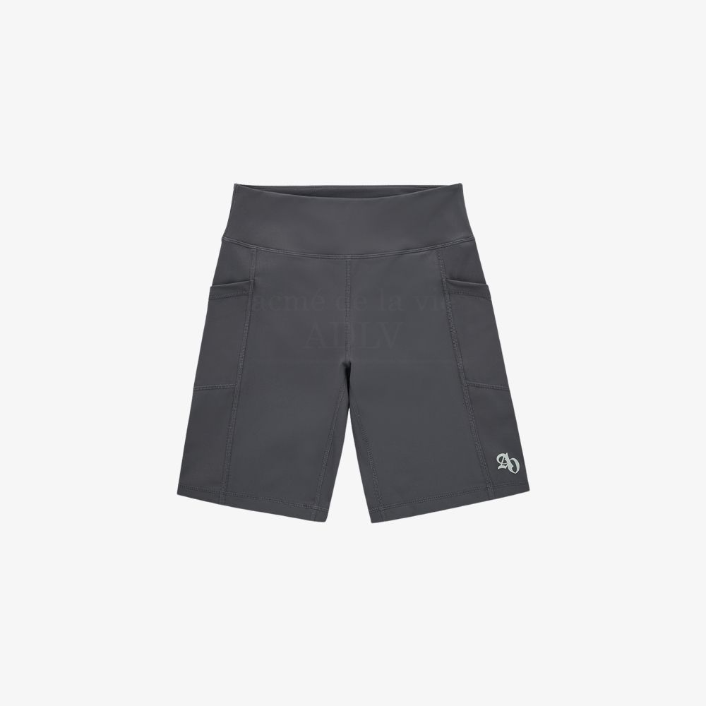 ADLV - Quần Short Symbol Logo Biker Than Chì