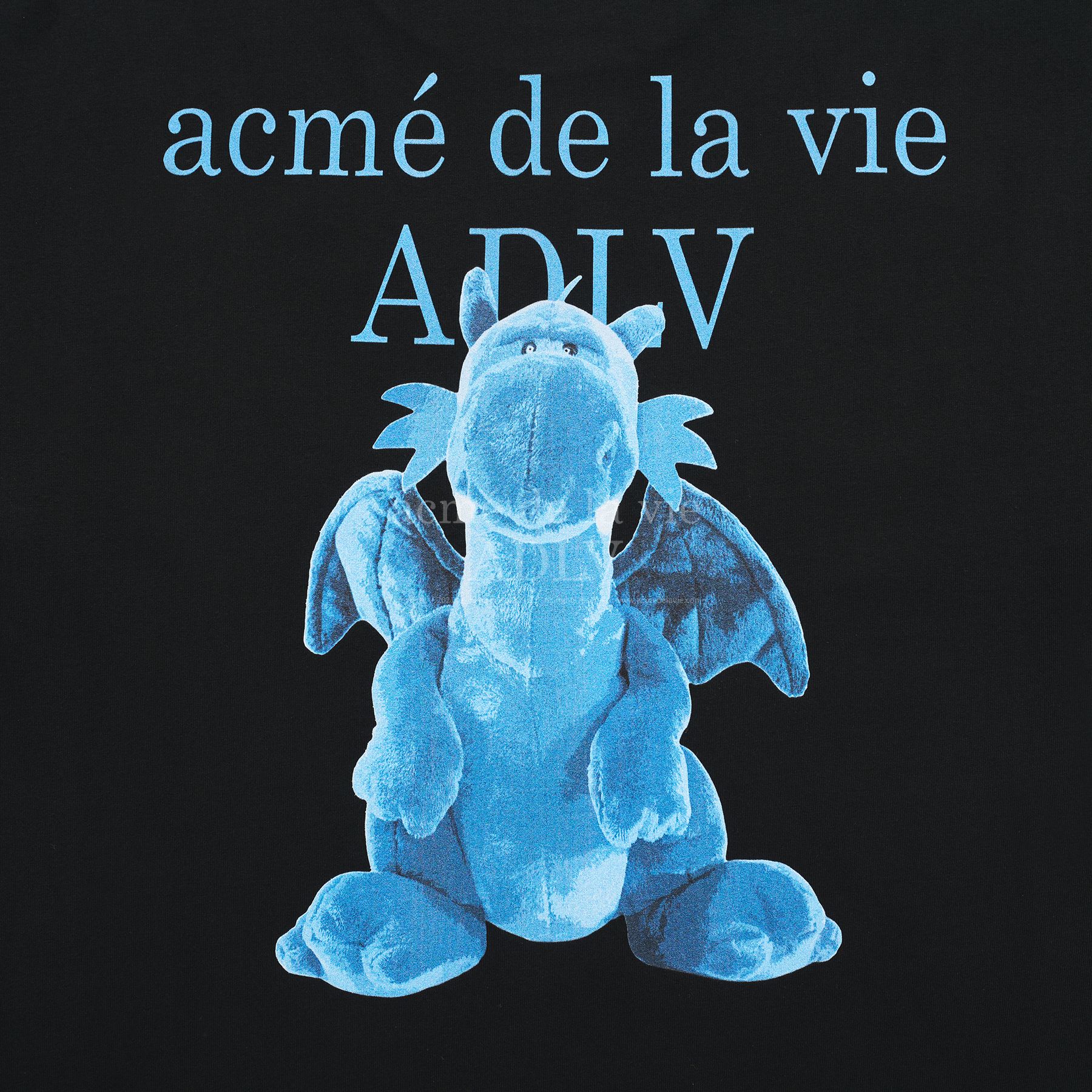 ADLV - Áo Thun ADLV Fuzzy Dragon Artwork Đen