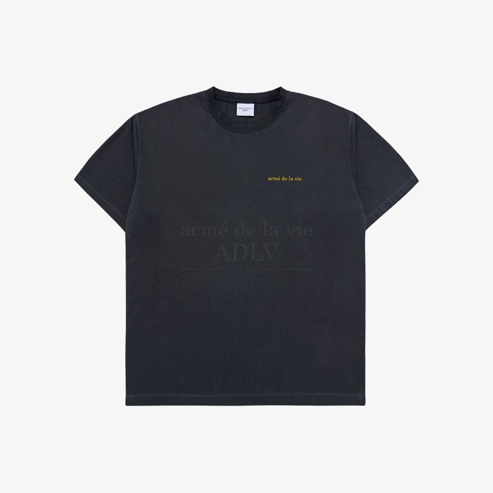 ADLV - Áo Thun ADLV Basic Logo Bio Washing Đen