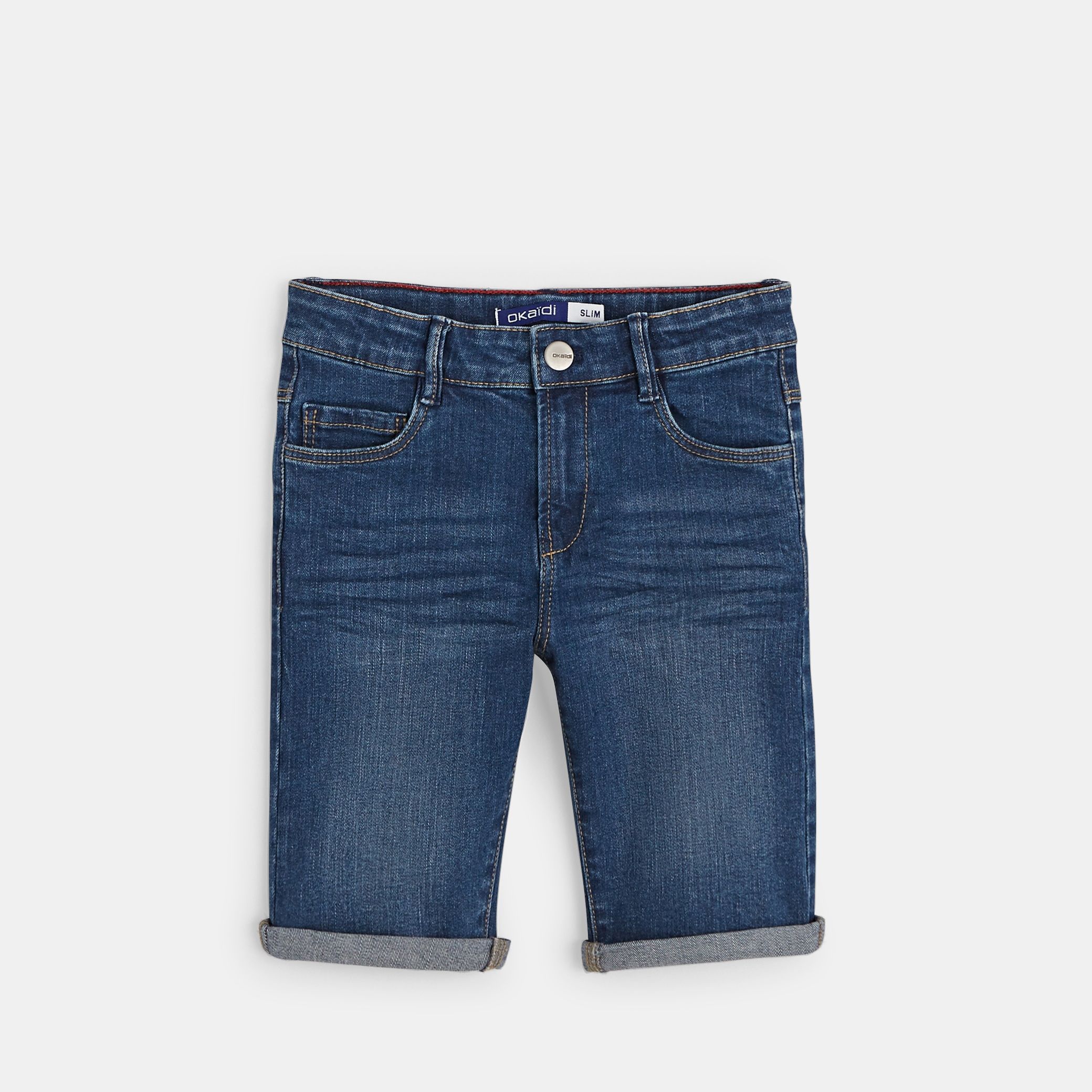 Quần short denim Bermuda