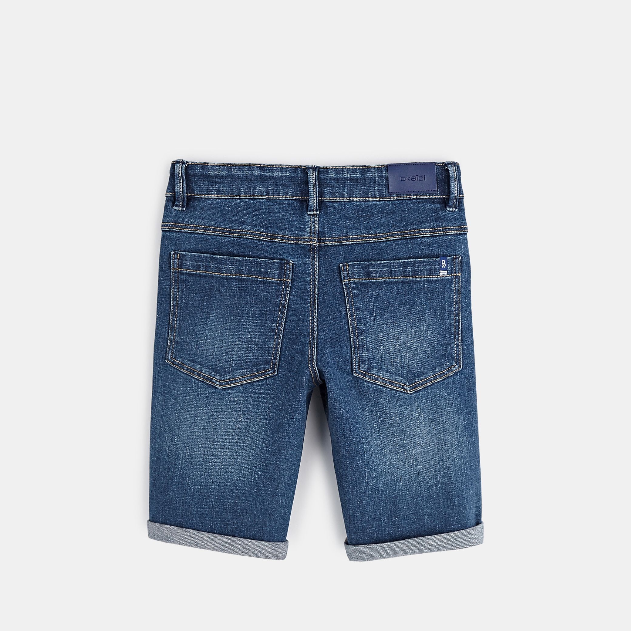 Quần short denim Bermuda