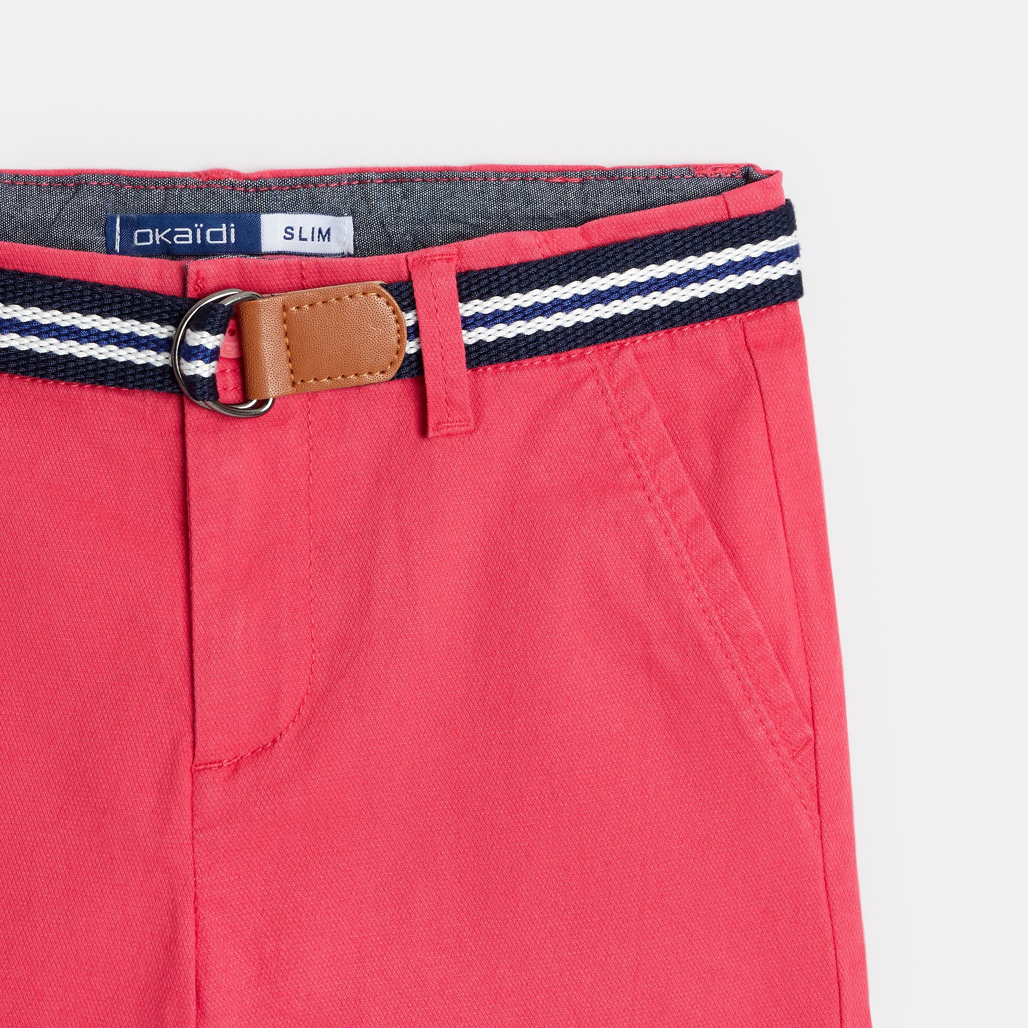 Quần short bermuda kèm thắt lưng