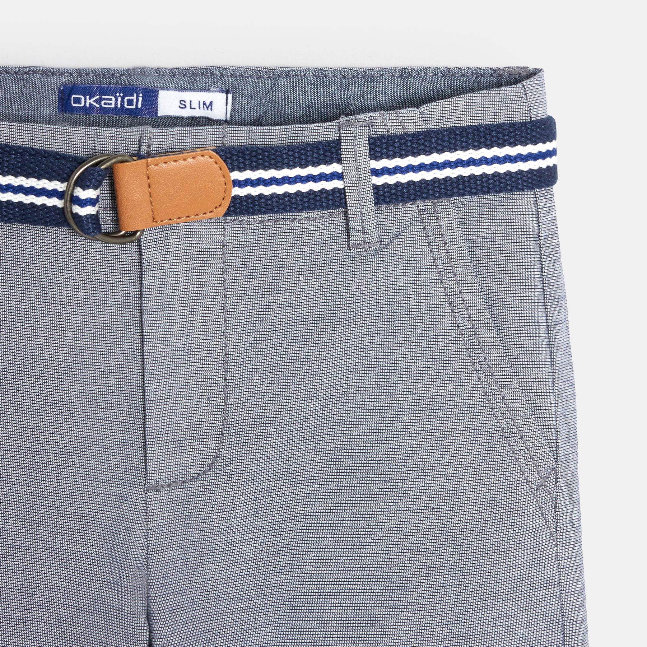 Quần short bermuda kèm thắt lưng