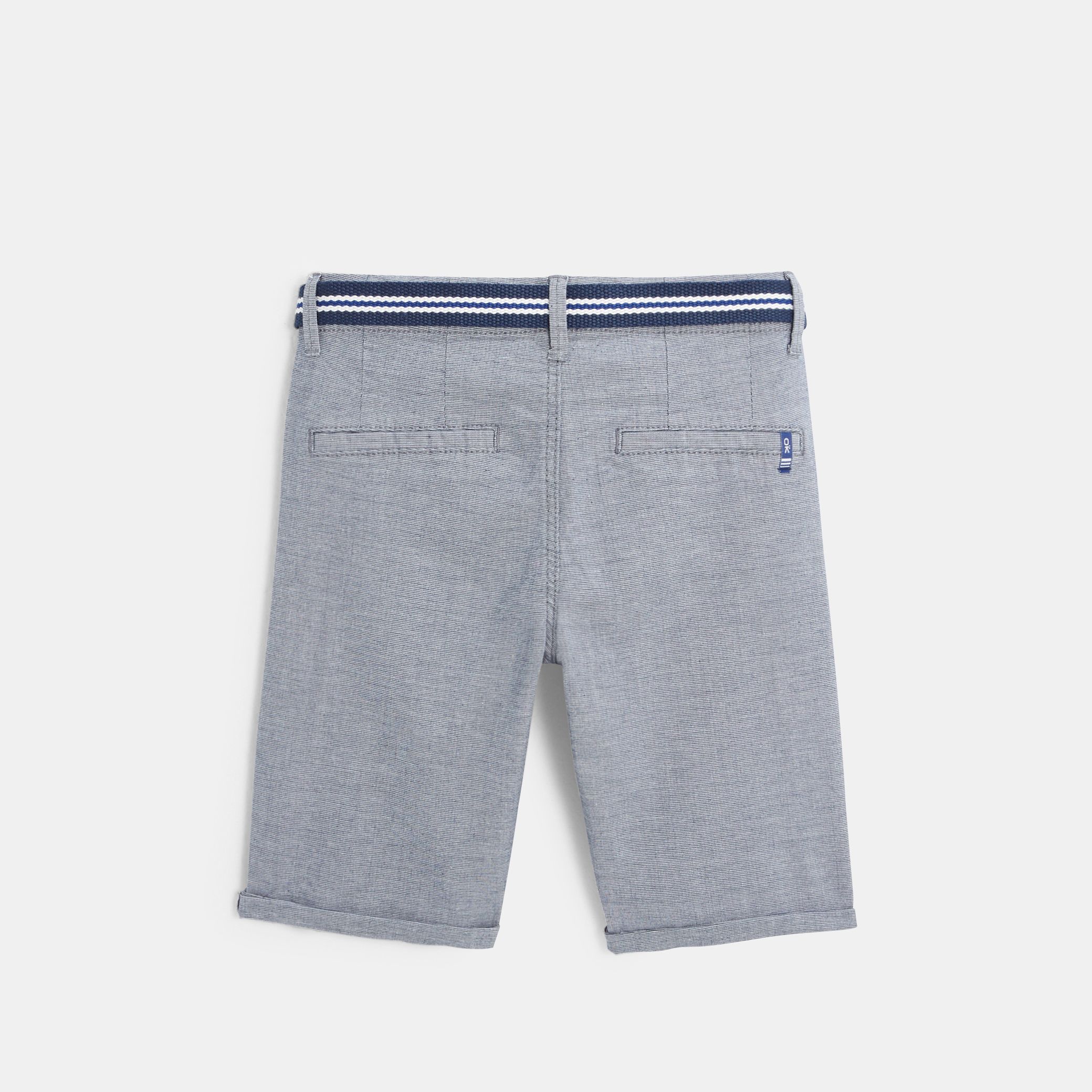 Quần short bermuda kèm thắt lưng