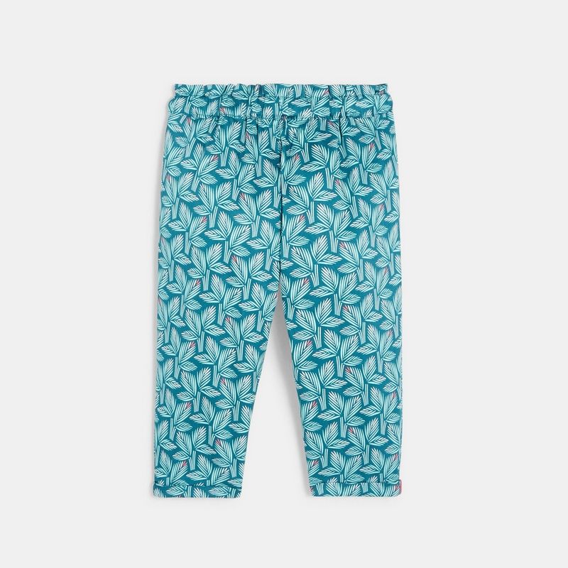 Quần poplin hoạ tiết
