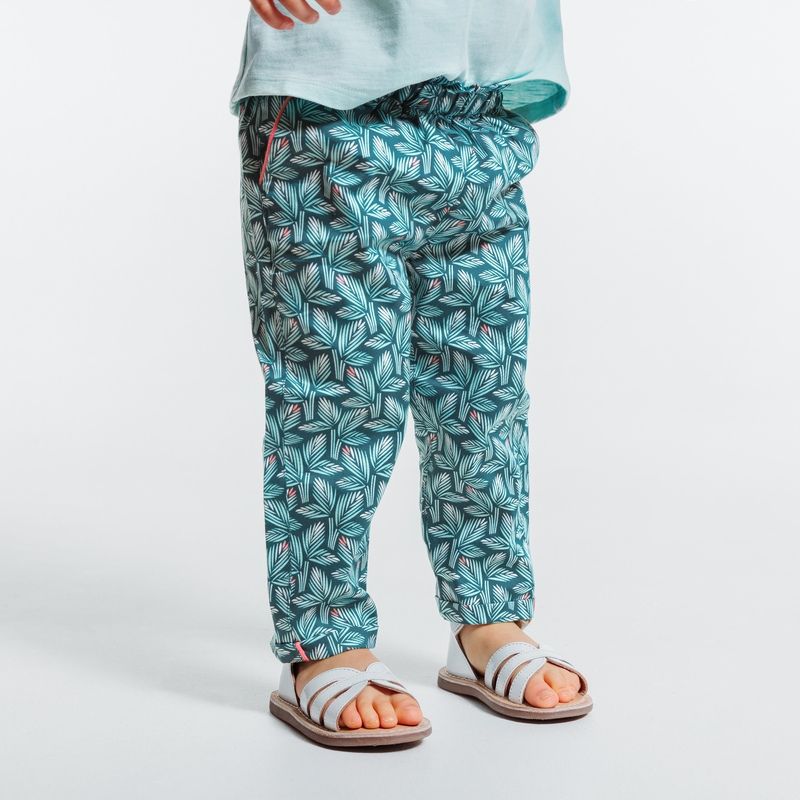 Quần poplin hoạ tiết