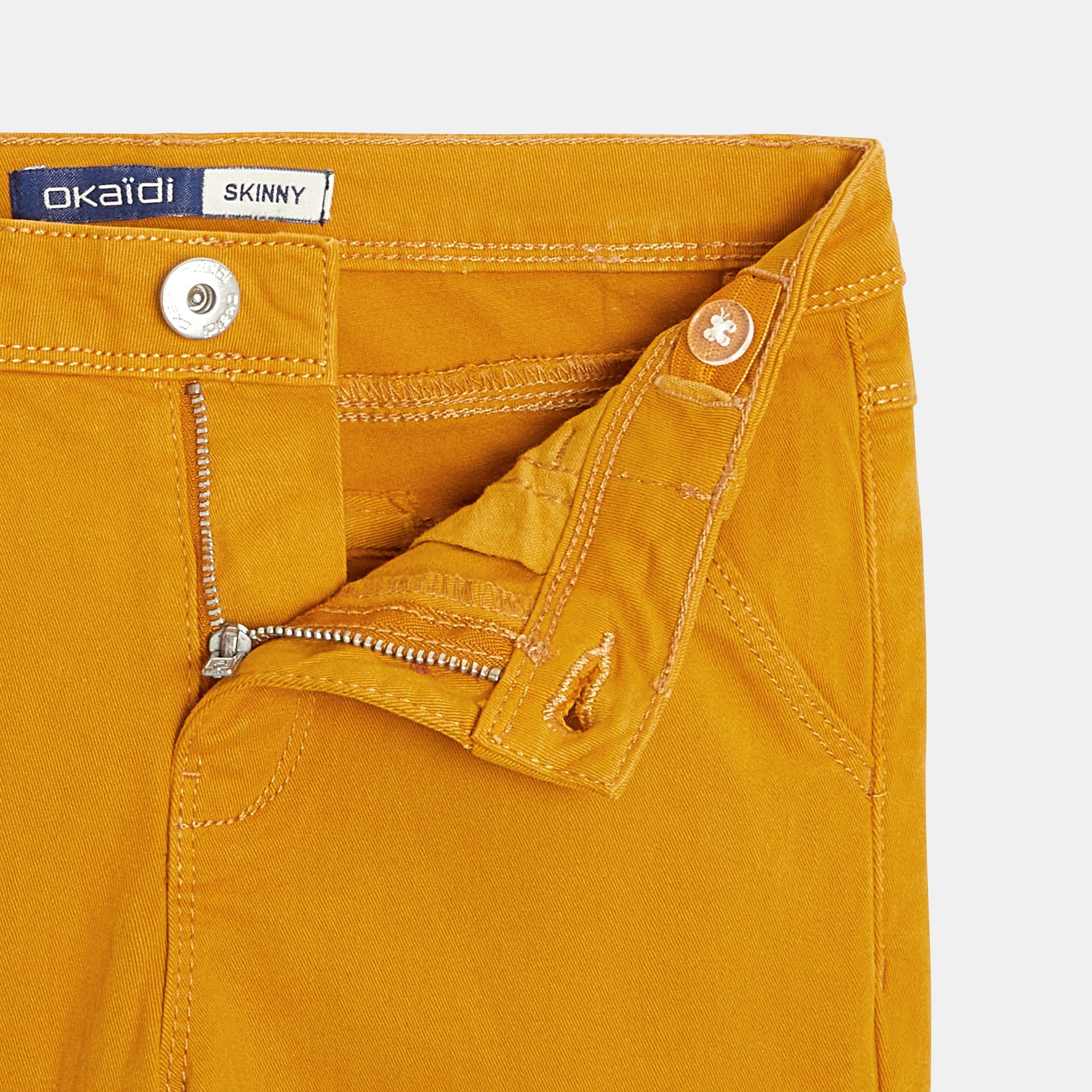 Quần skinny canvas co giãn cho bé gái