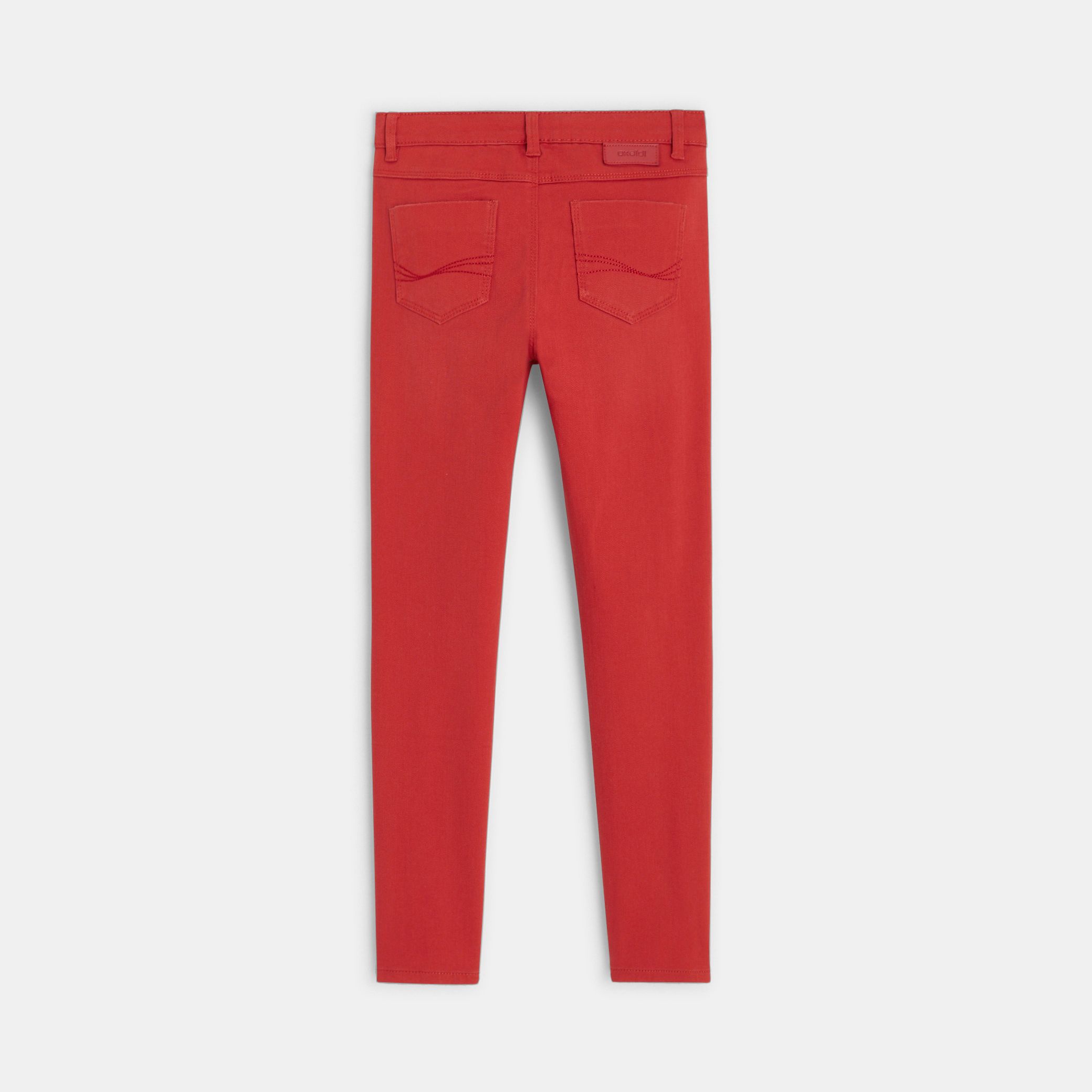 Quần vải skinny thêu