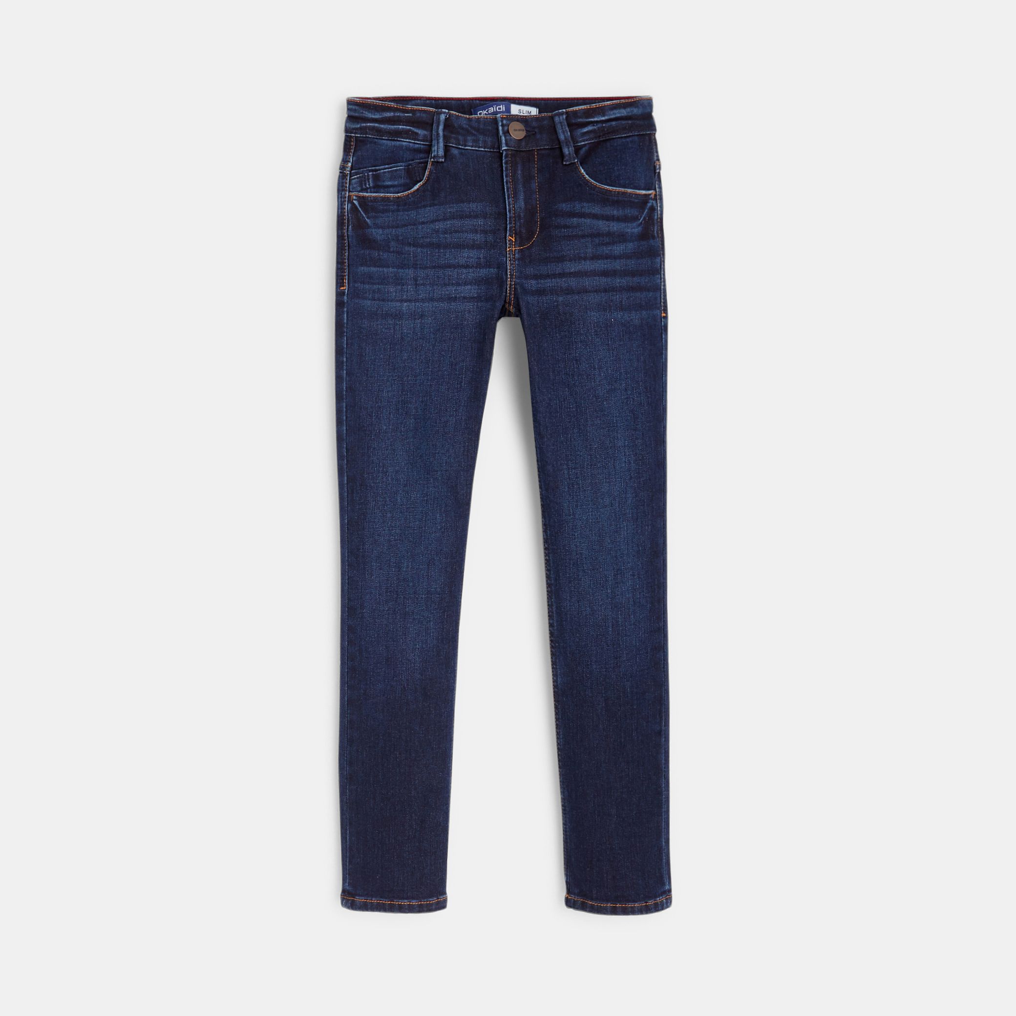 Quần jeans ôm xanh đậm cho bé gái