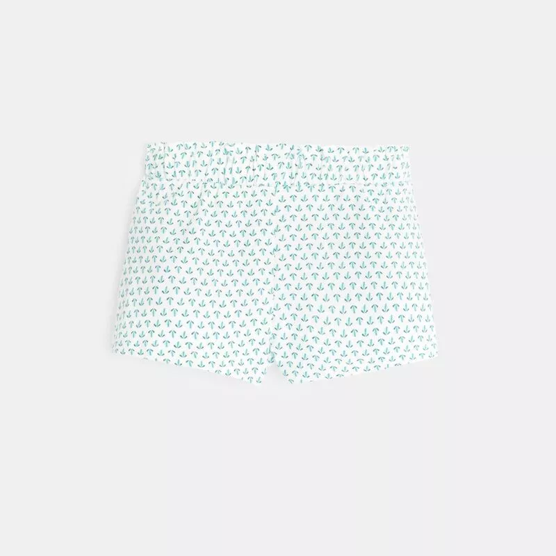 Quần short dệt kim in hình