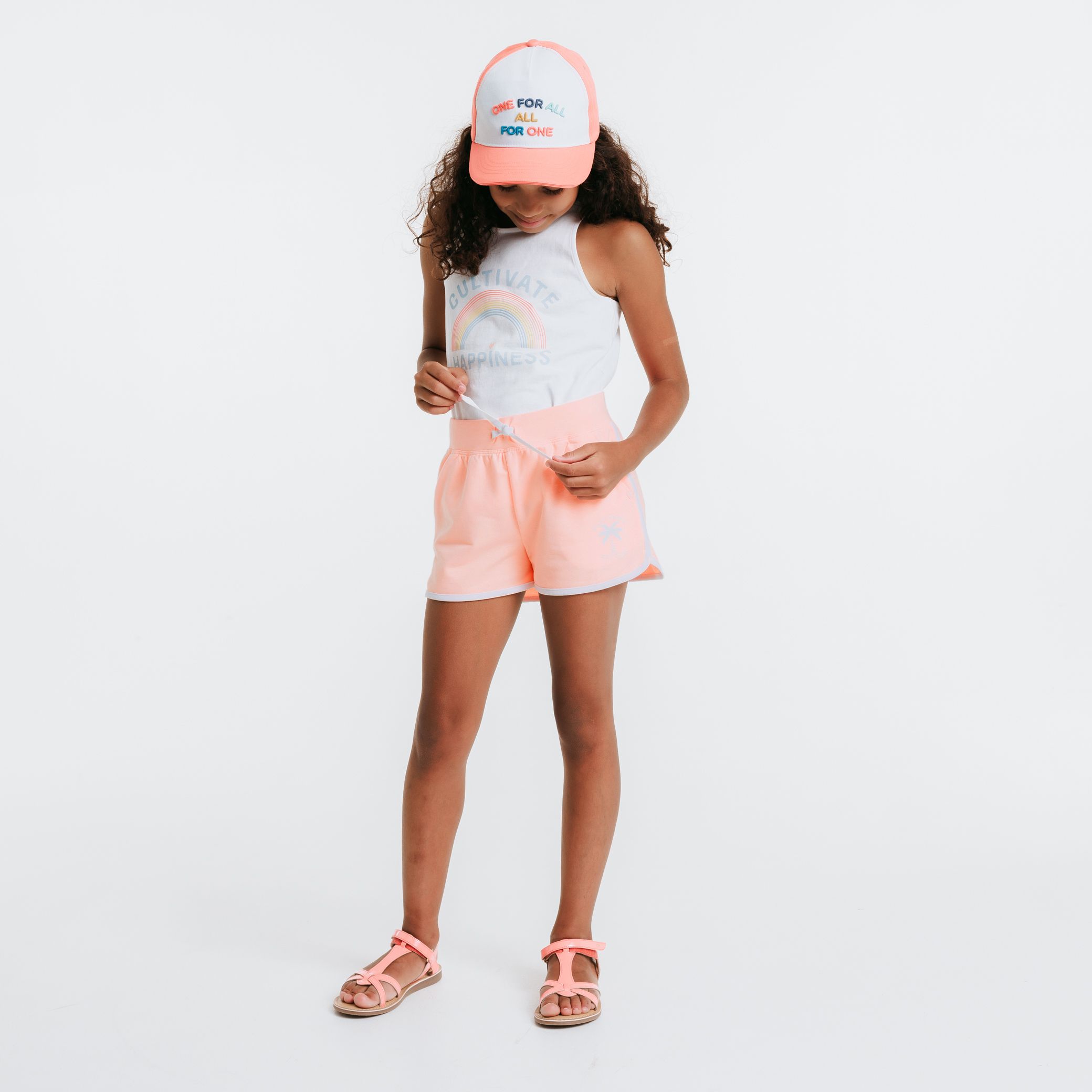 Quần short jersey mềm, màu trơn