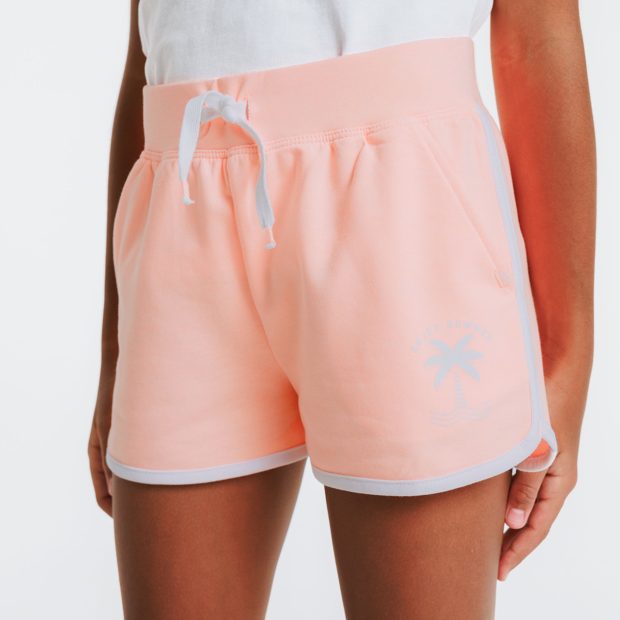 Quần short jersey mềm, màu trơn