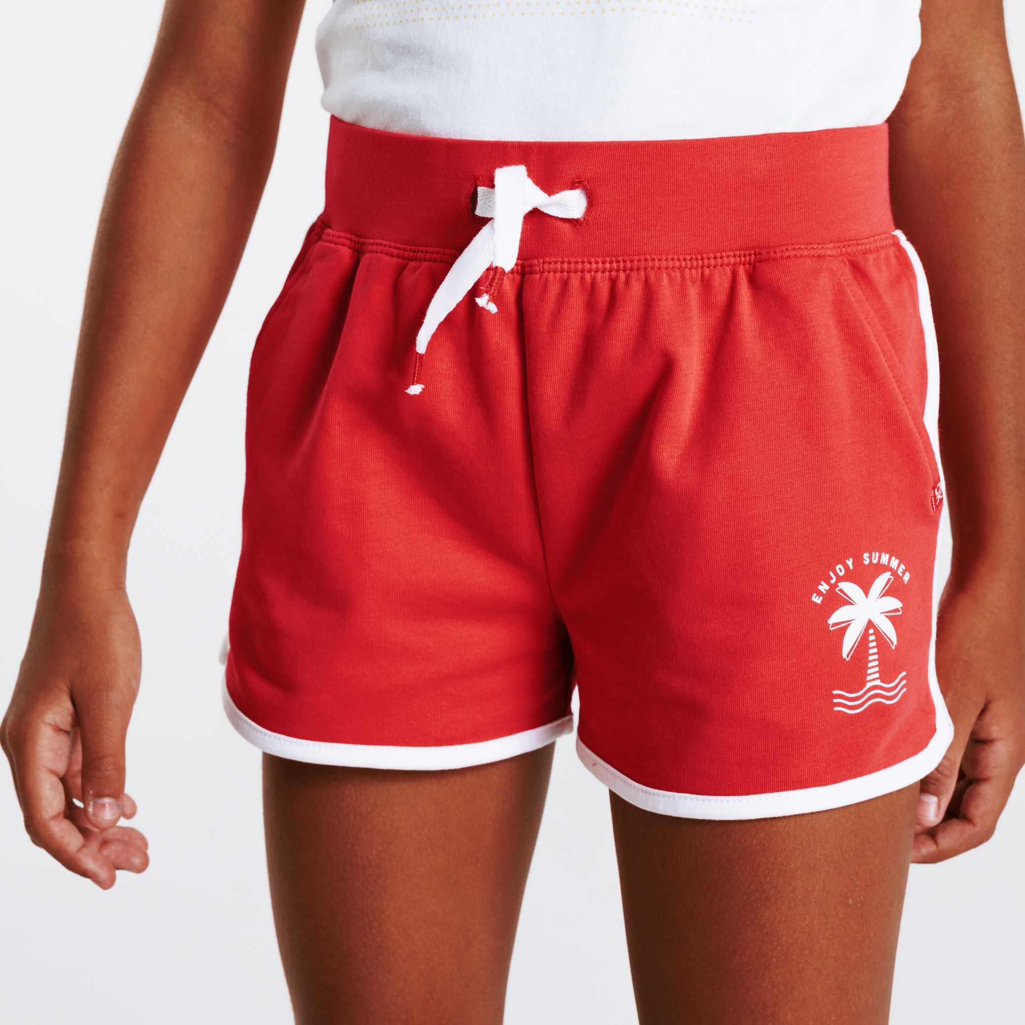 Quần short jersey mềm, màu trơn