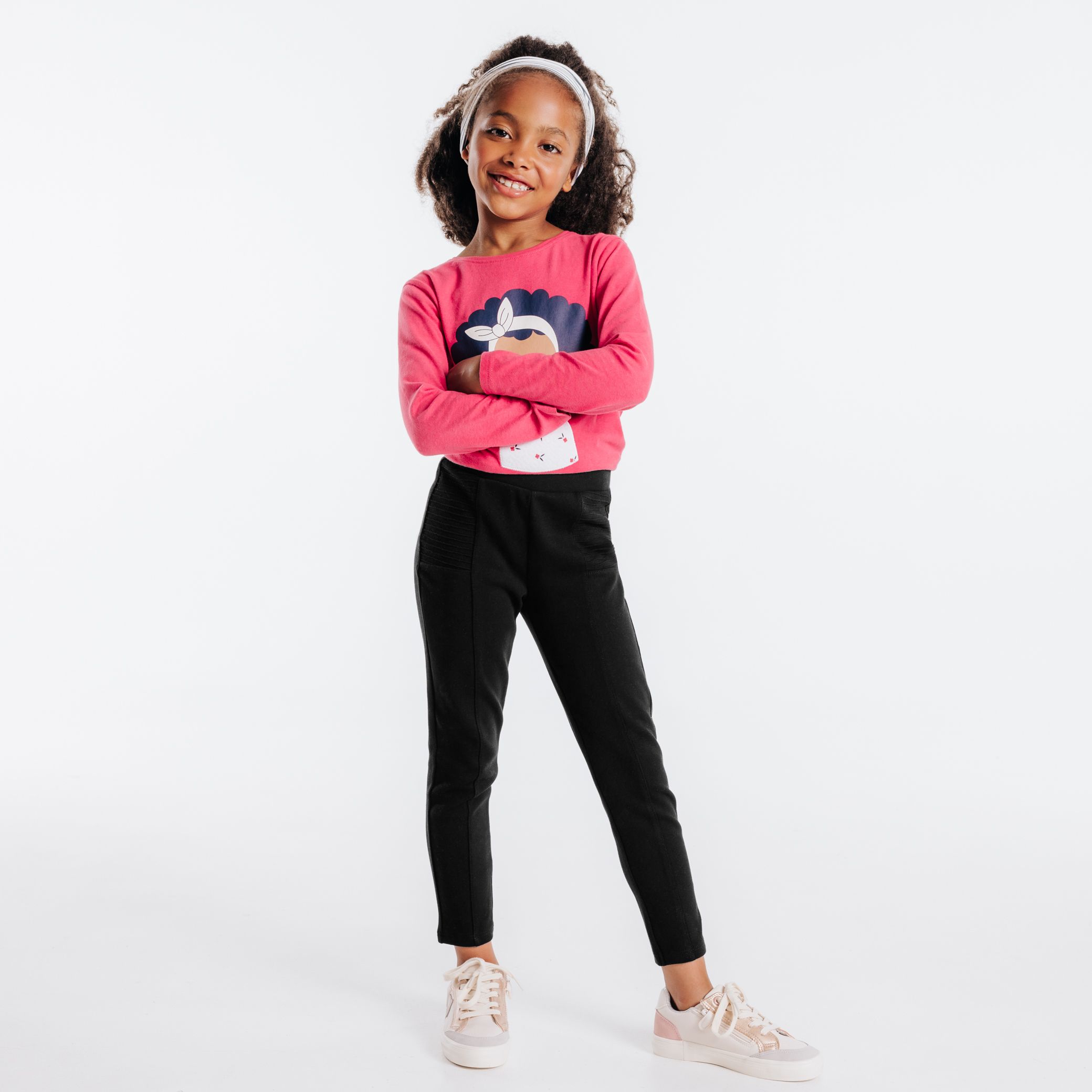 Quần legging milano jersey màu trơn