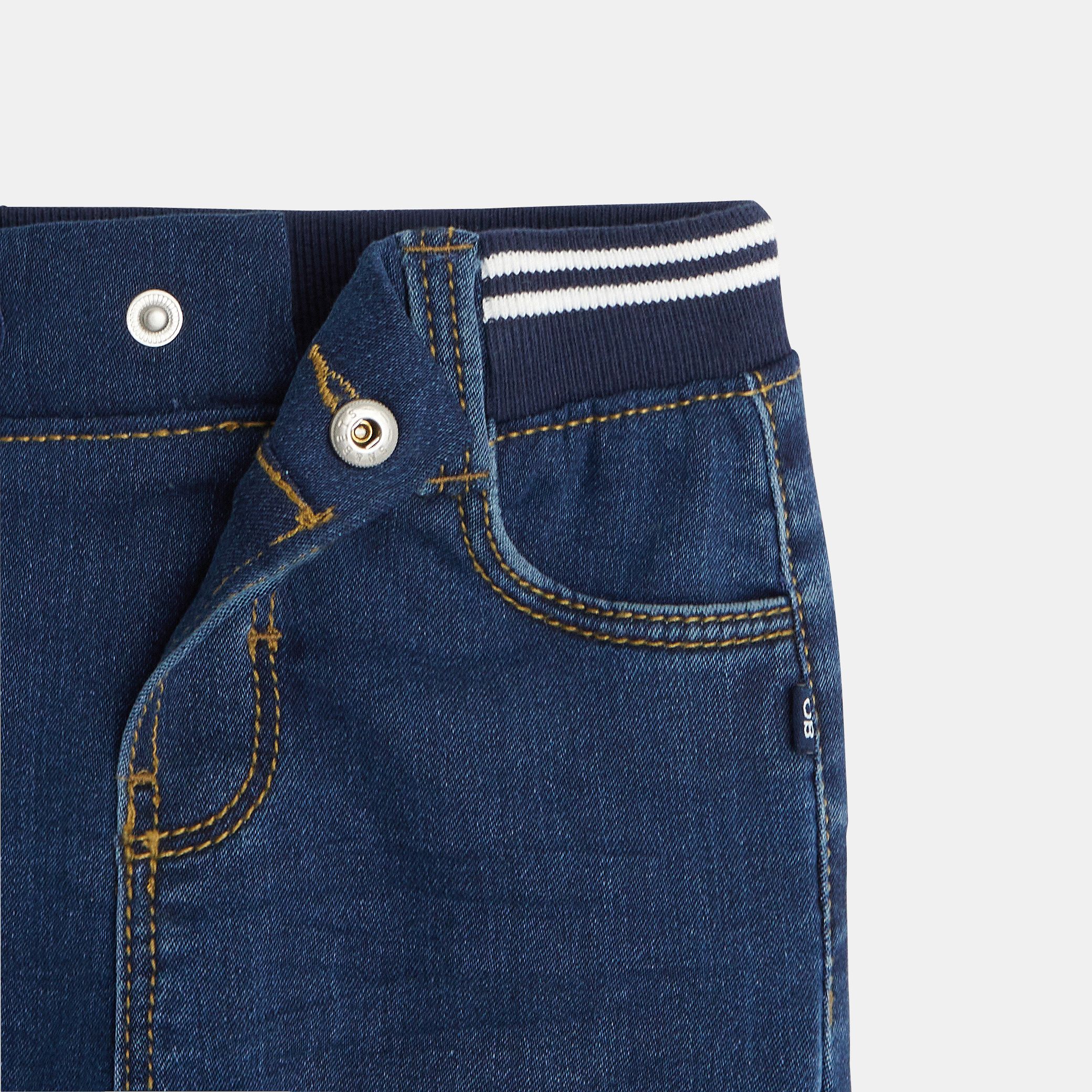 Quần jeans denim cạp thun co giãn