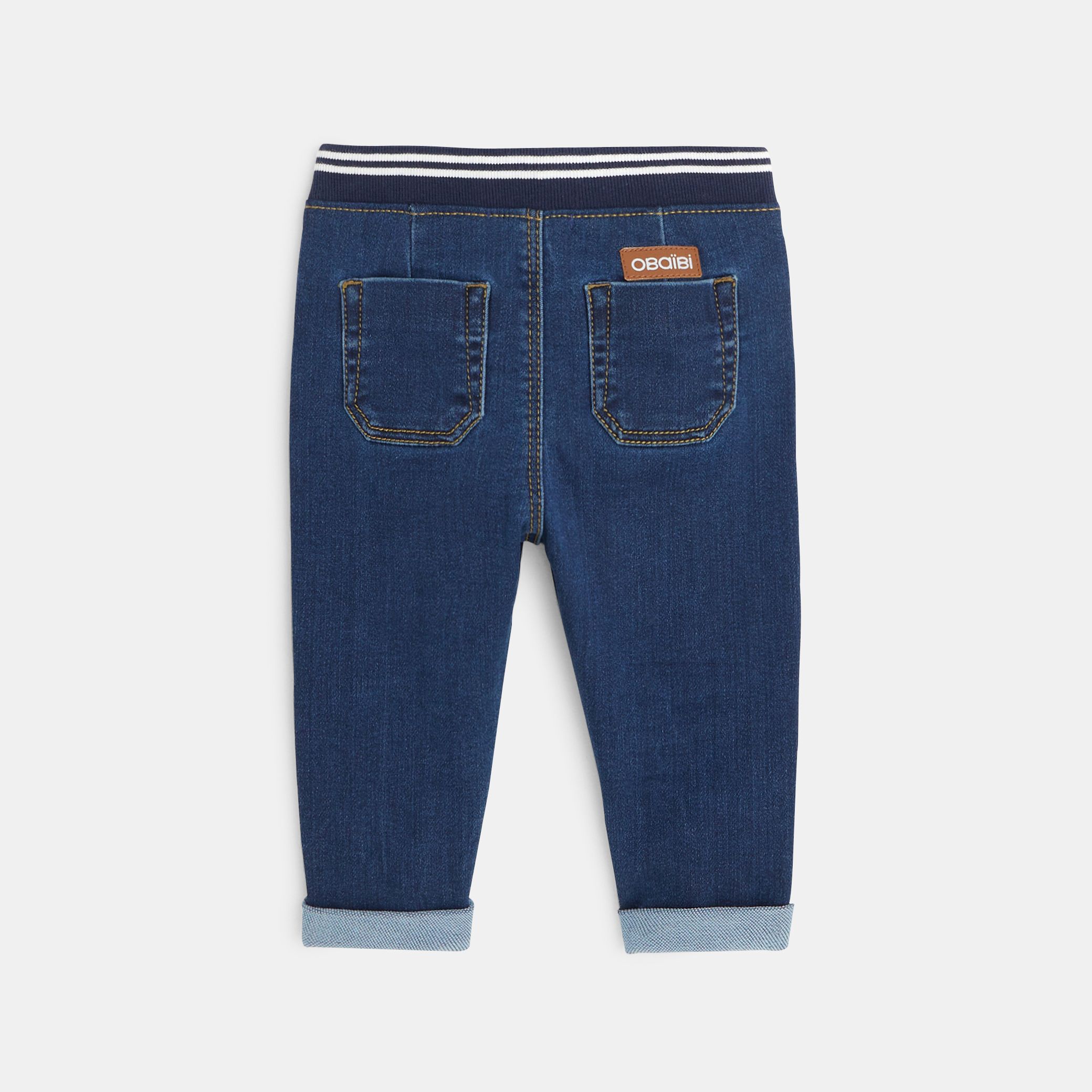 Quần jeans denim cạp thun co giãn