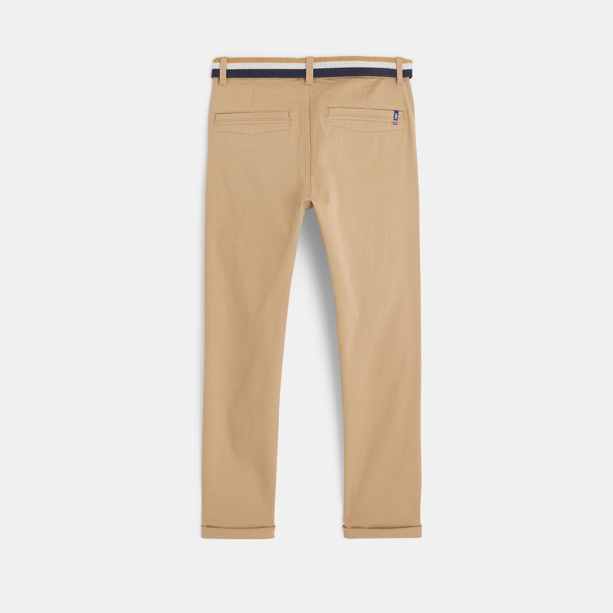 Quần canvas chino có dây lưng