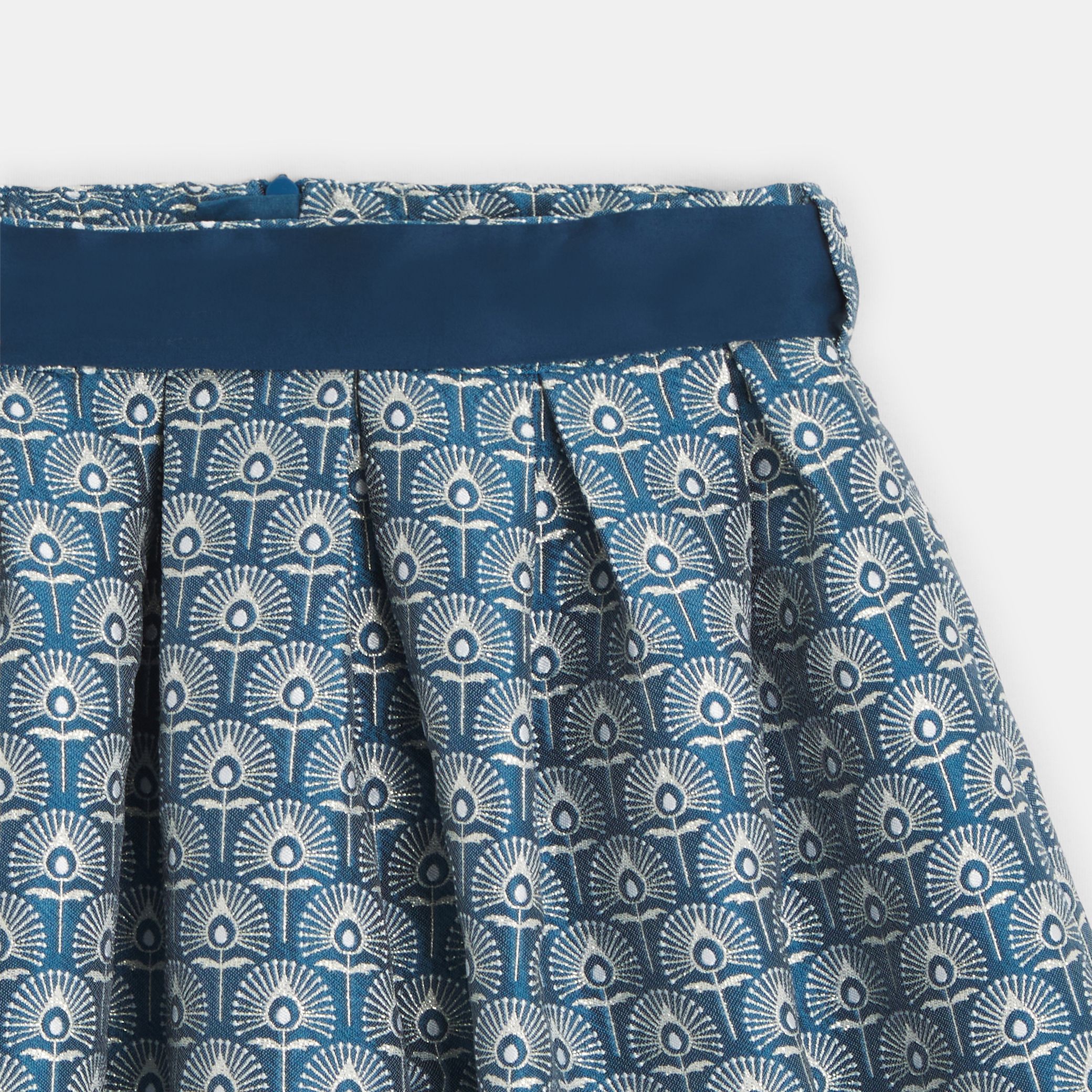 Chân váy jacquard sang trọng