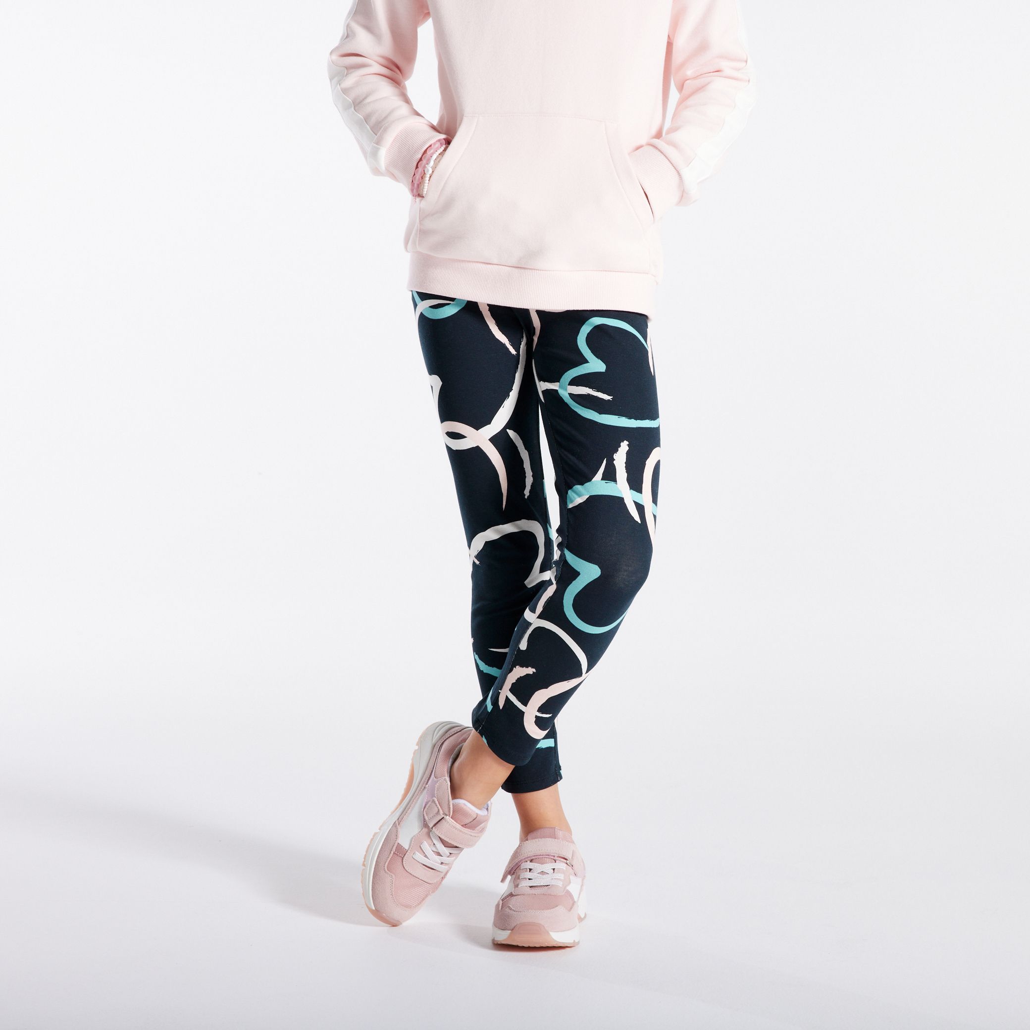 Quần legging thể thao trái tim