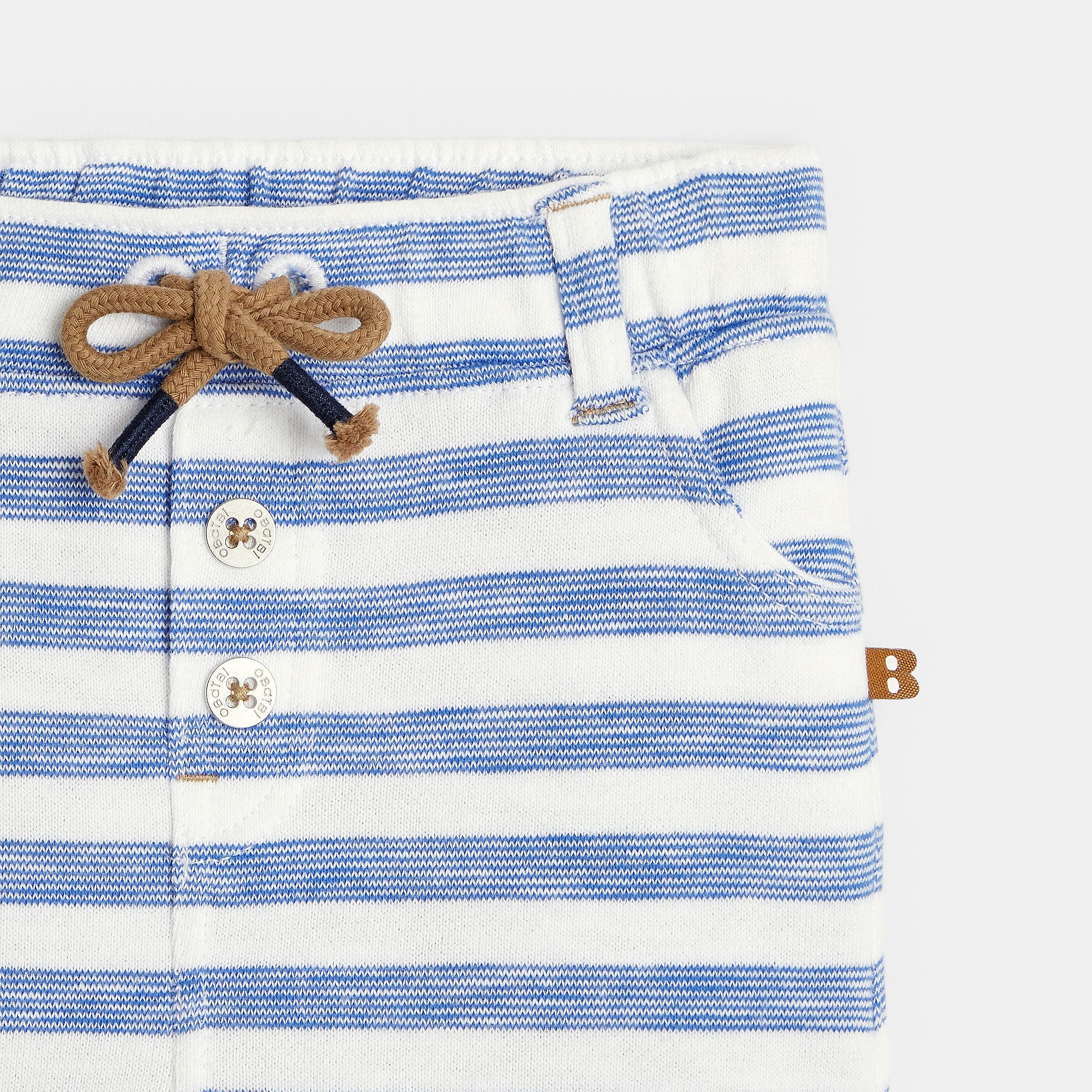Quần short lông cừu kẻ