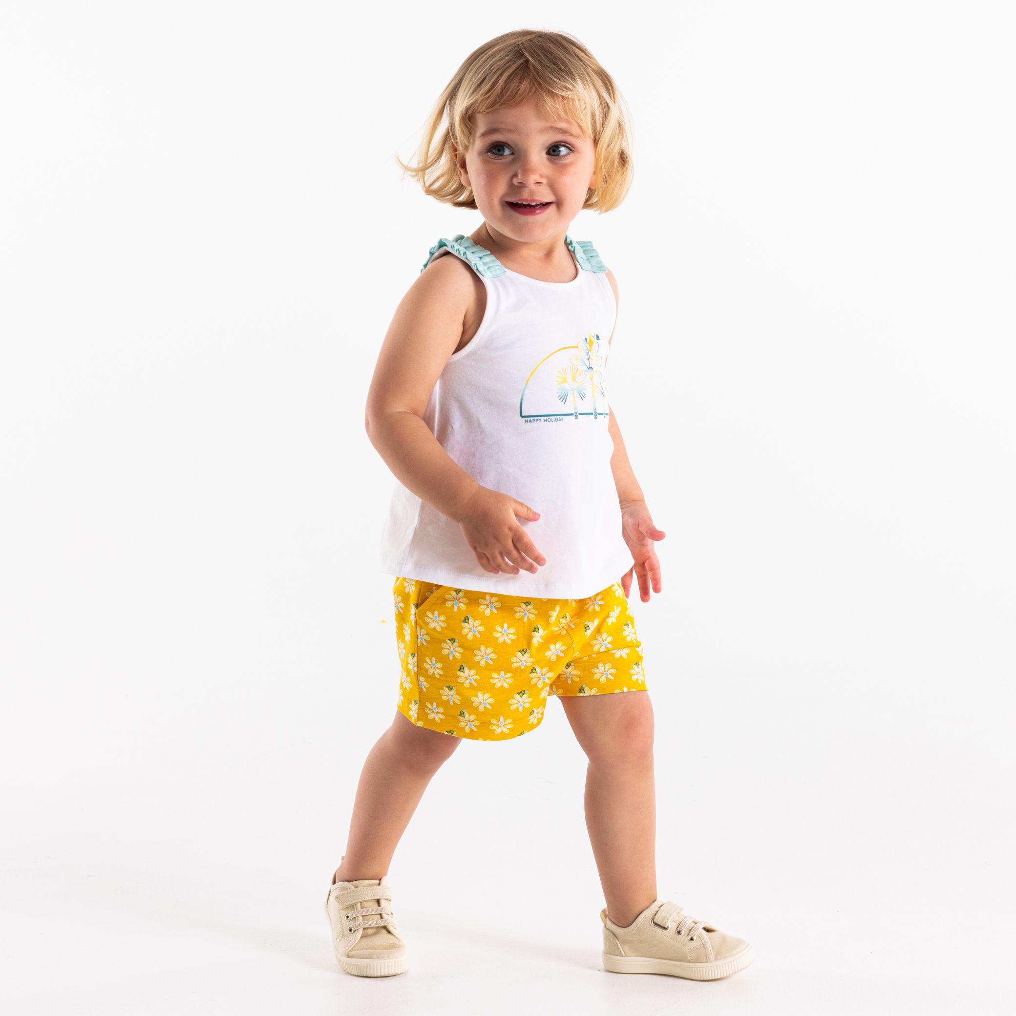 Quần short co giãn hình cây cọ