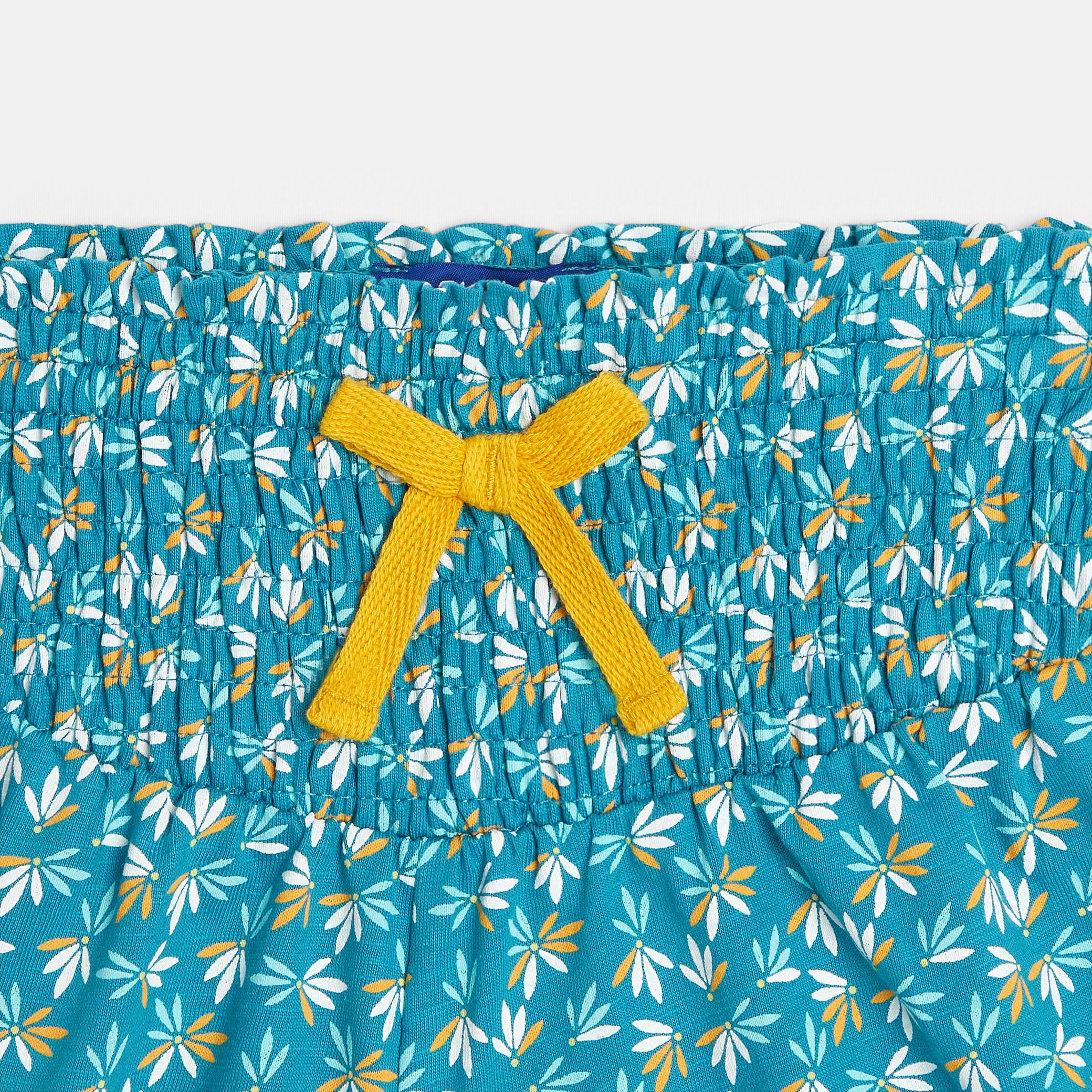 Quần short jersey in hoa