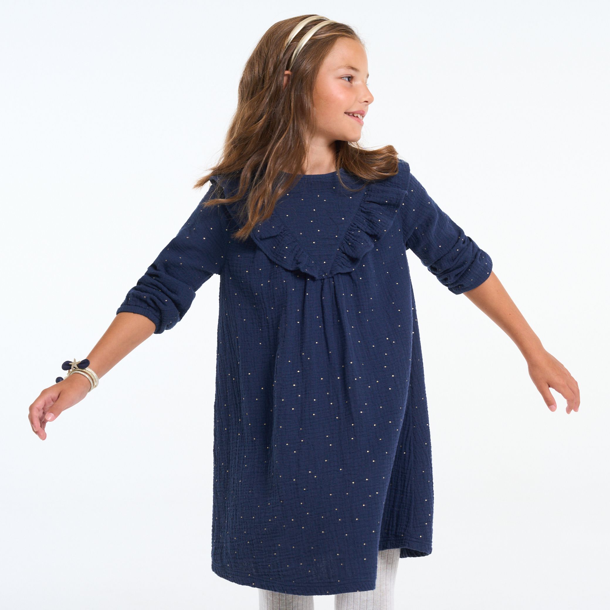 Đầm cotton chấm bi