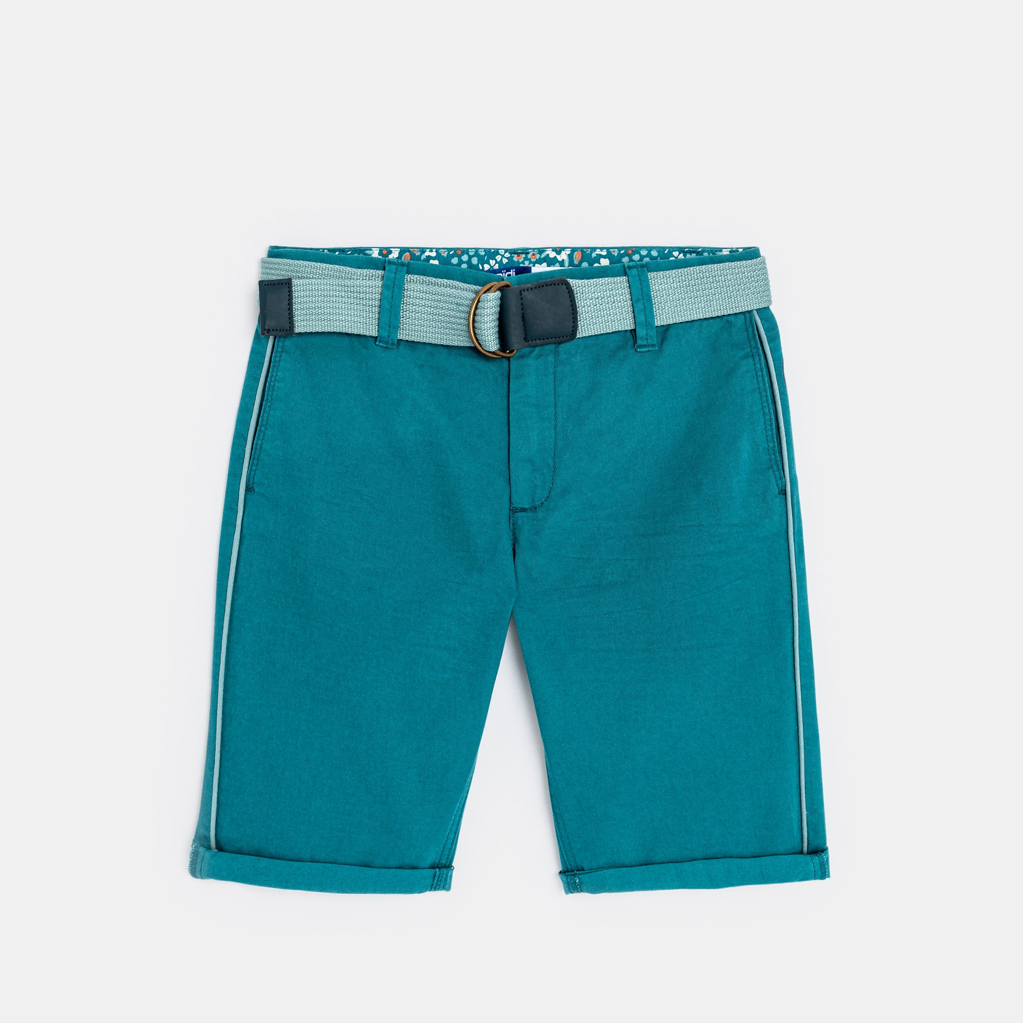Quần short Bermuda vải trơn