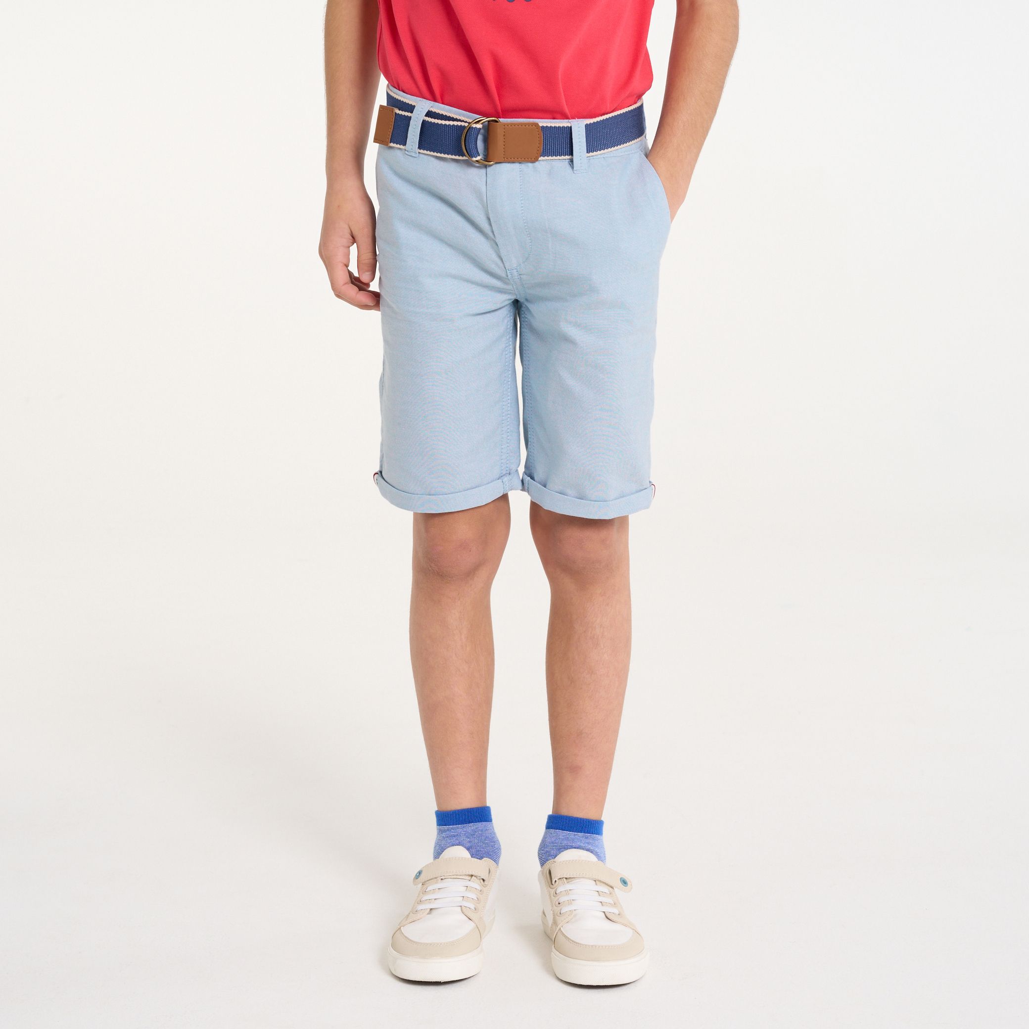 Quần short Bermuda + Thắt lưng